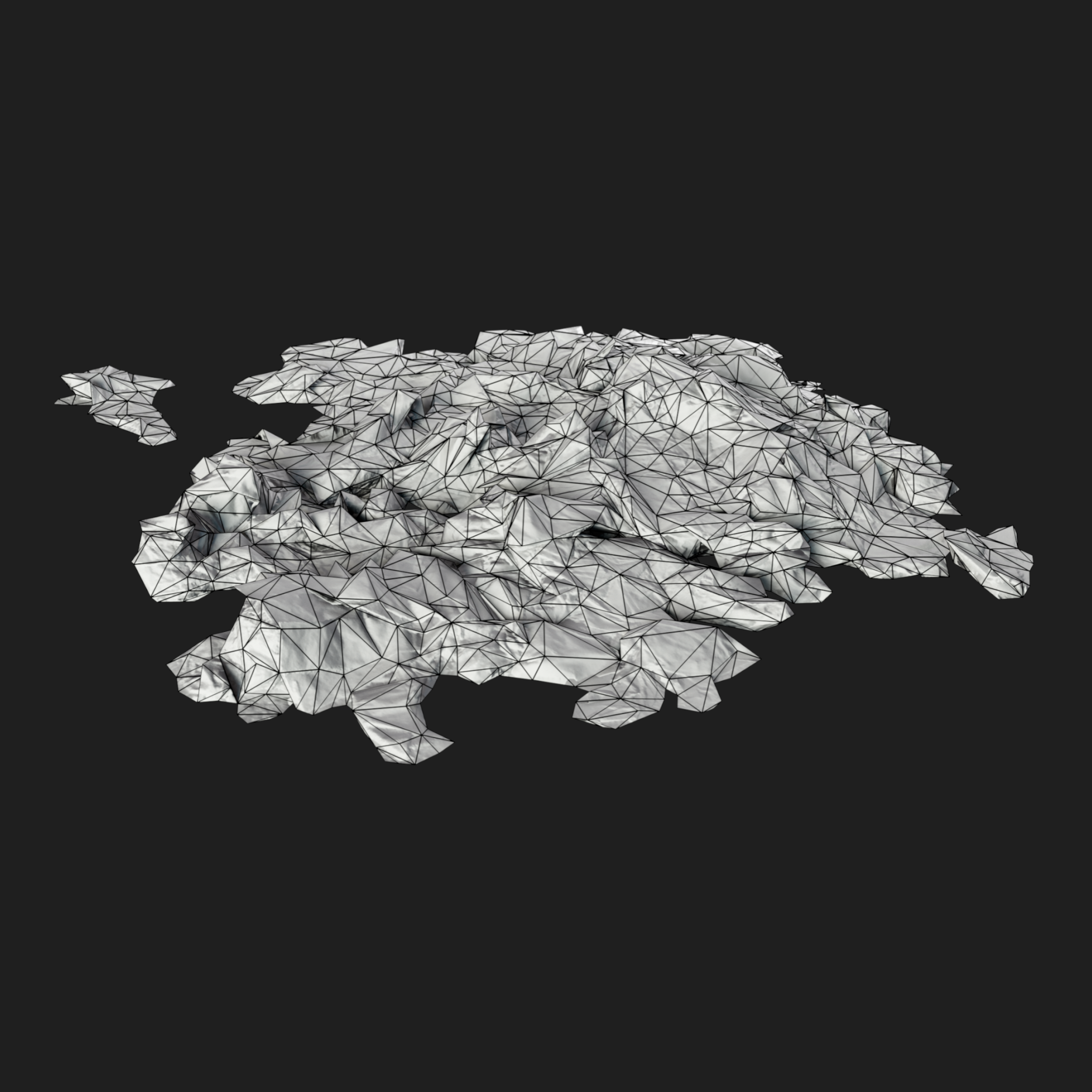 3D Wet Paper Pile