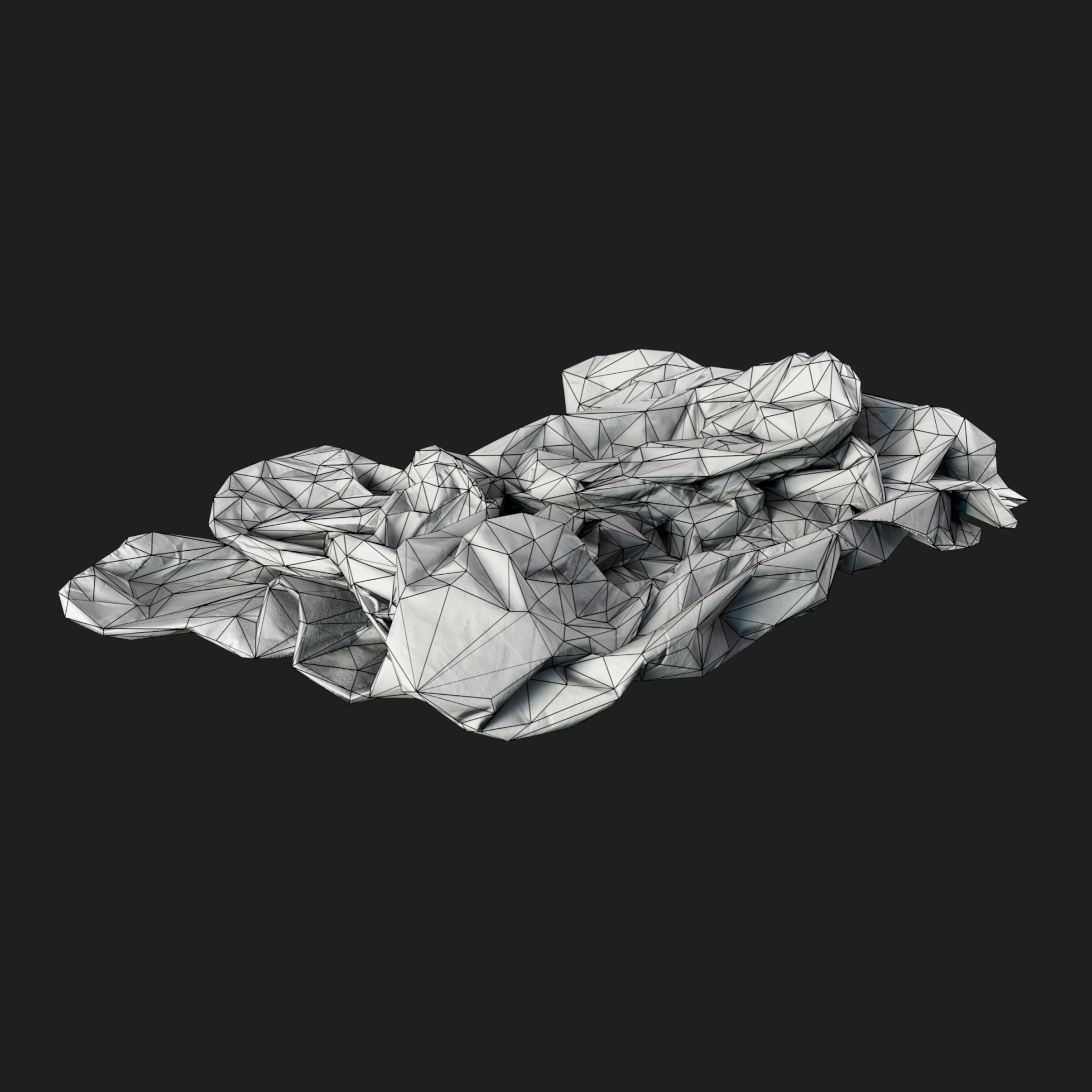 3D Blue Wrinkled Medical Protective Suite