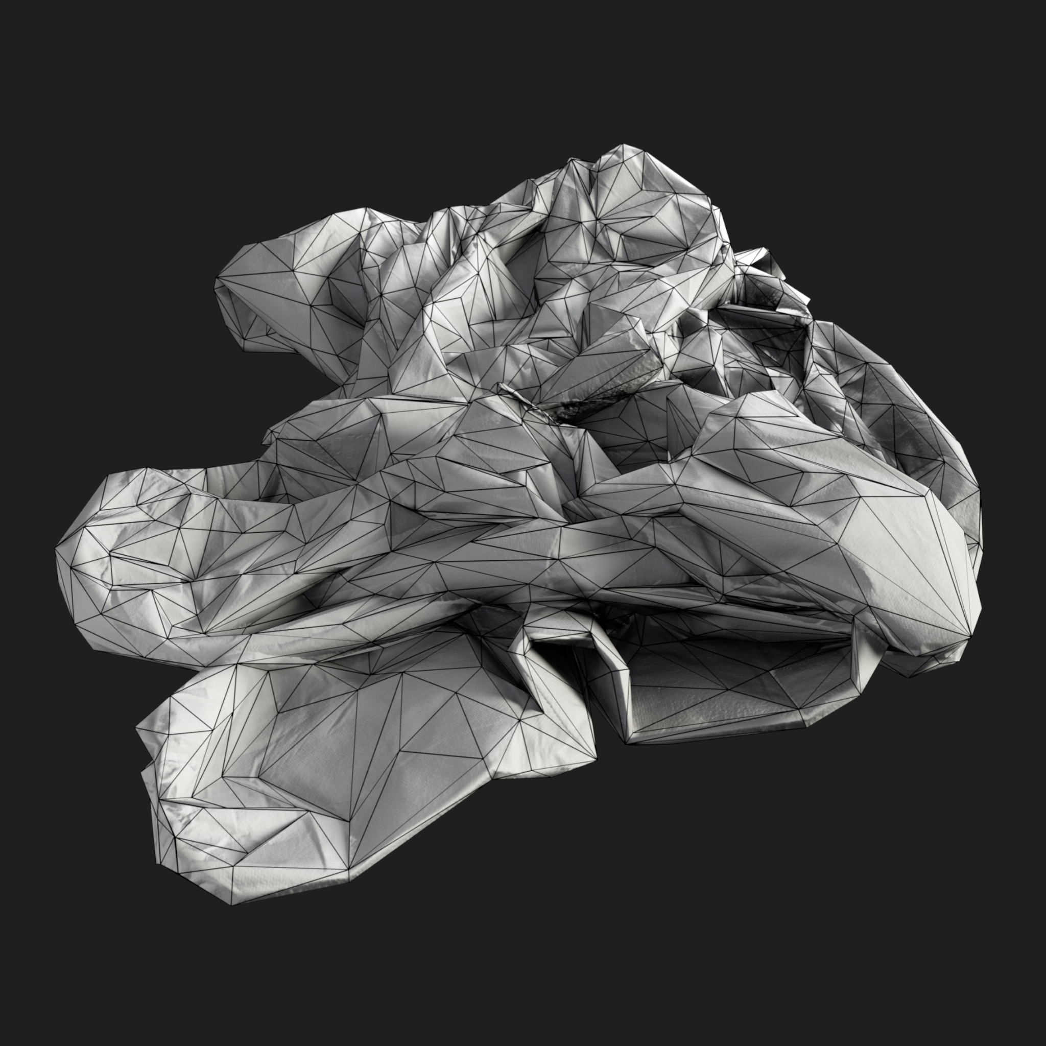 3D Blue Wrinkled Medical Protective Suite