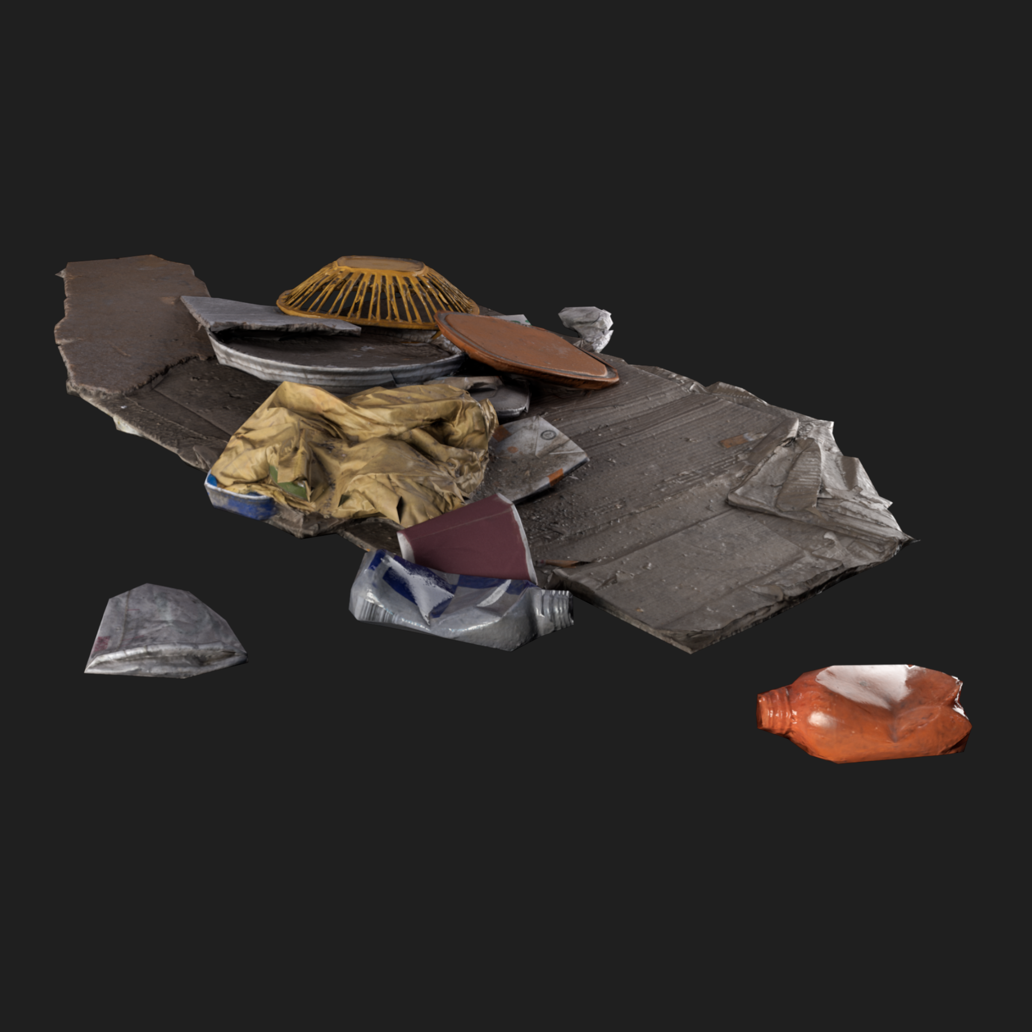 3D Rubbish Floor Mix2
