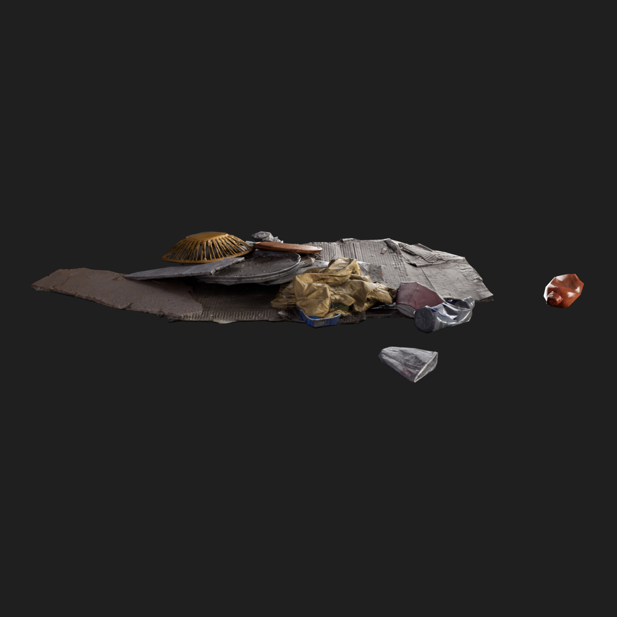 3D Rubbish Floor Mix2