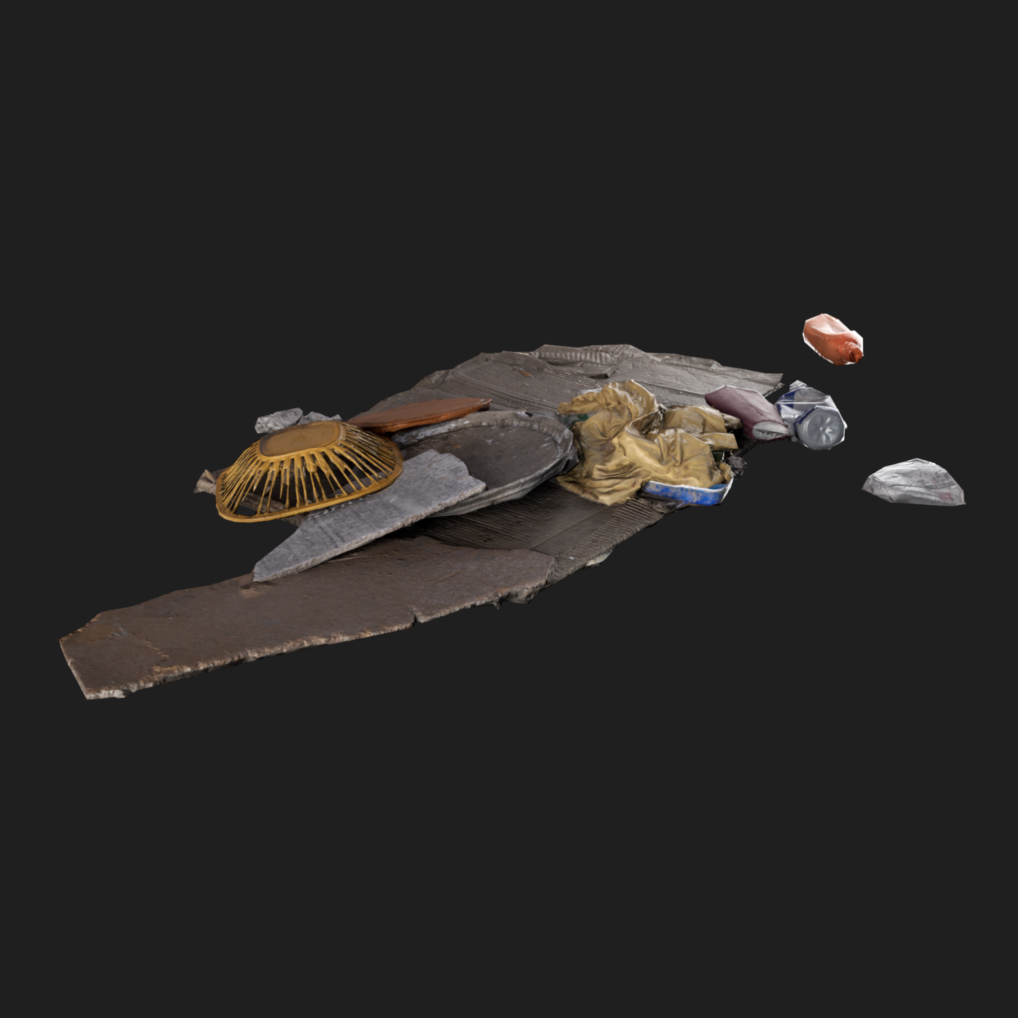 3D Rubbish Floor Mix2