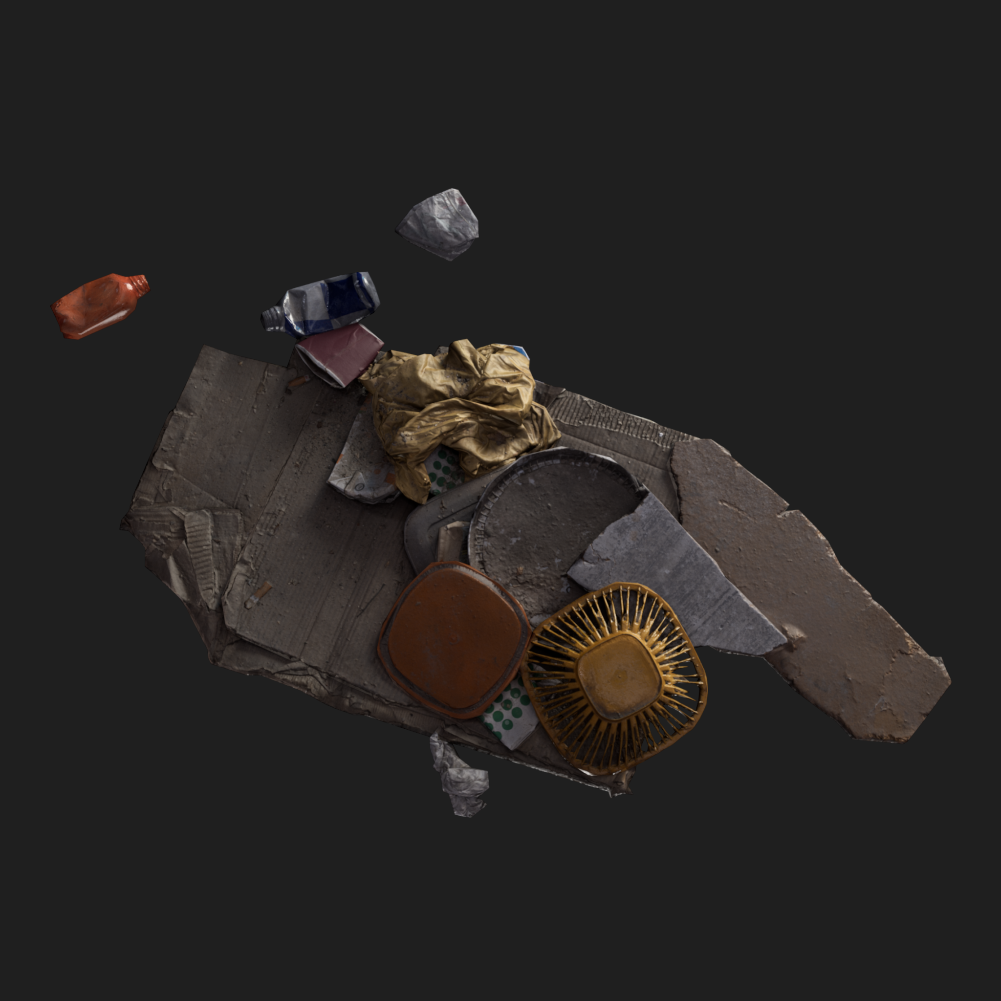 3D Rubbish Floor Mix2