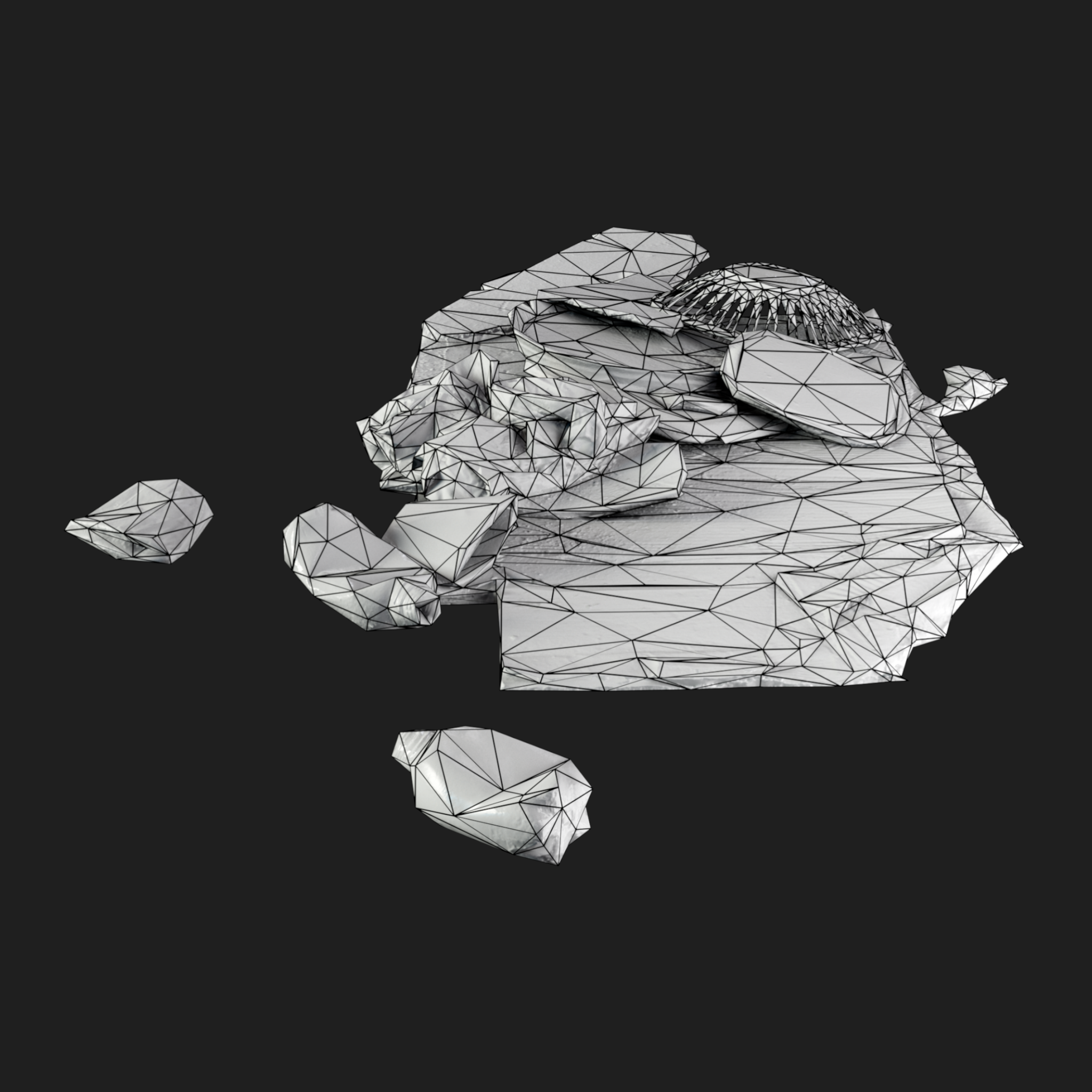 3D Rubbish Floor Mix2