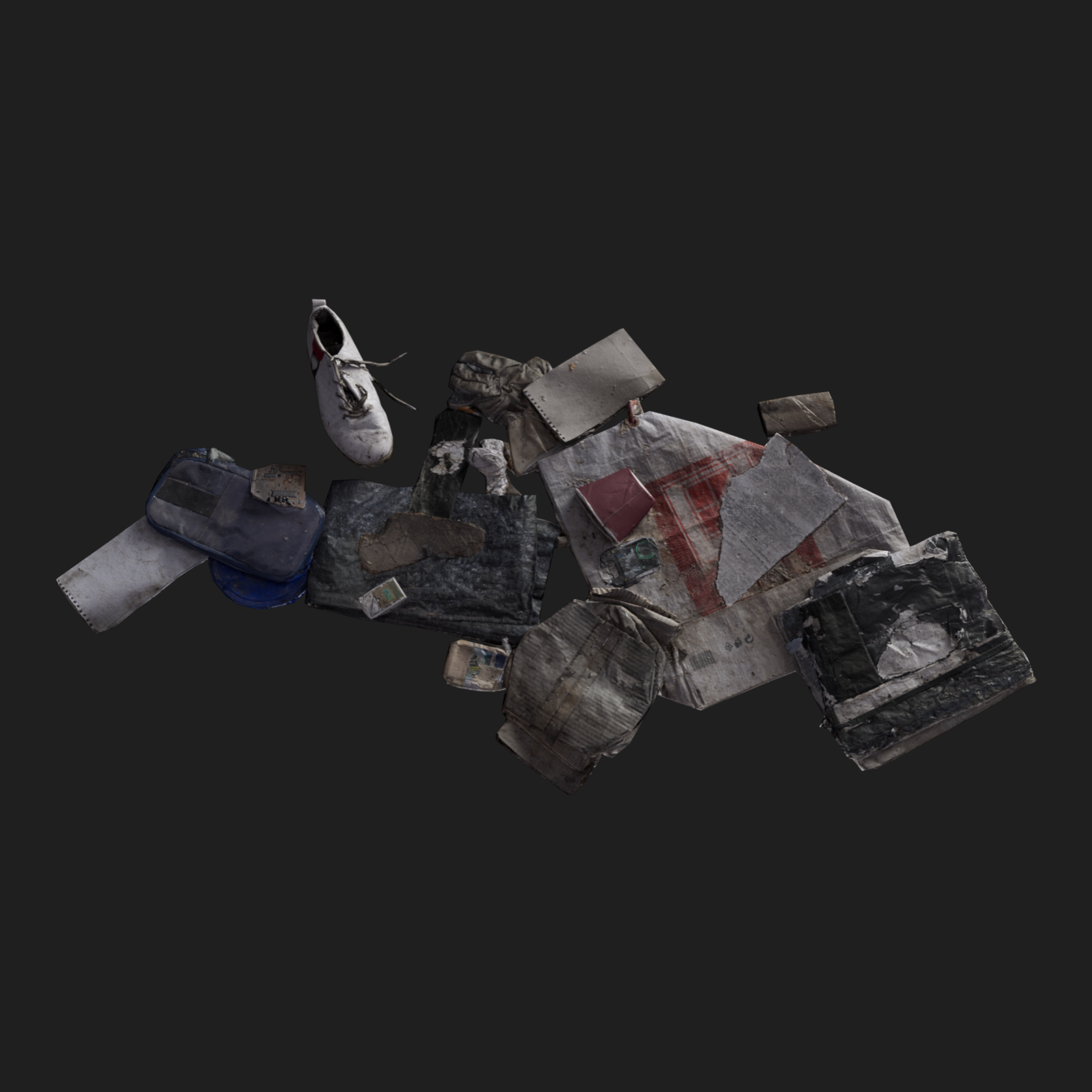 3D Rubbish Floor Mix3