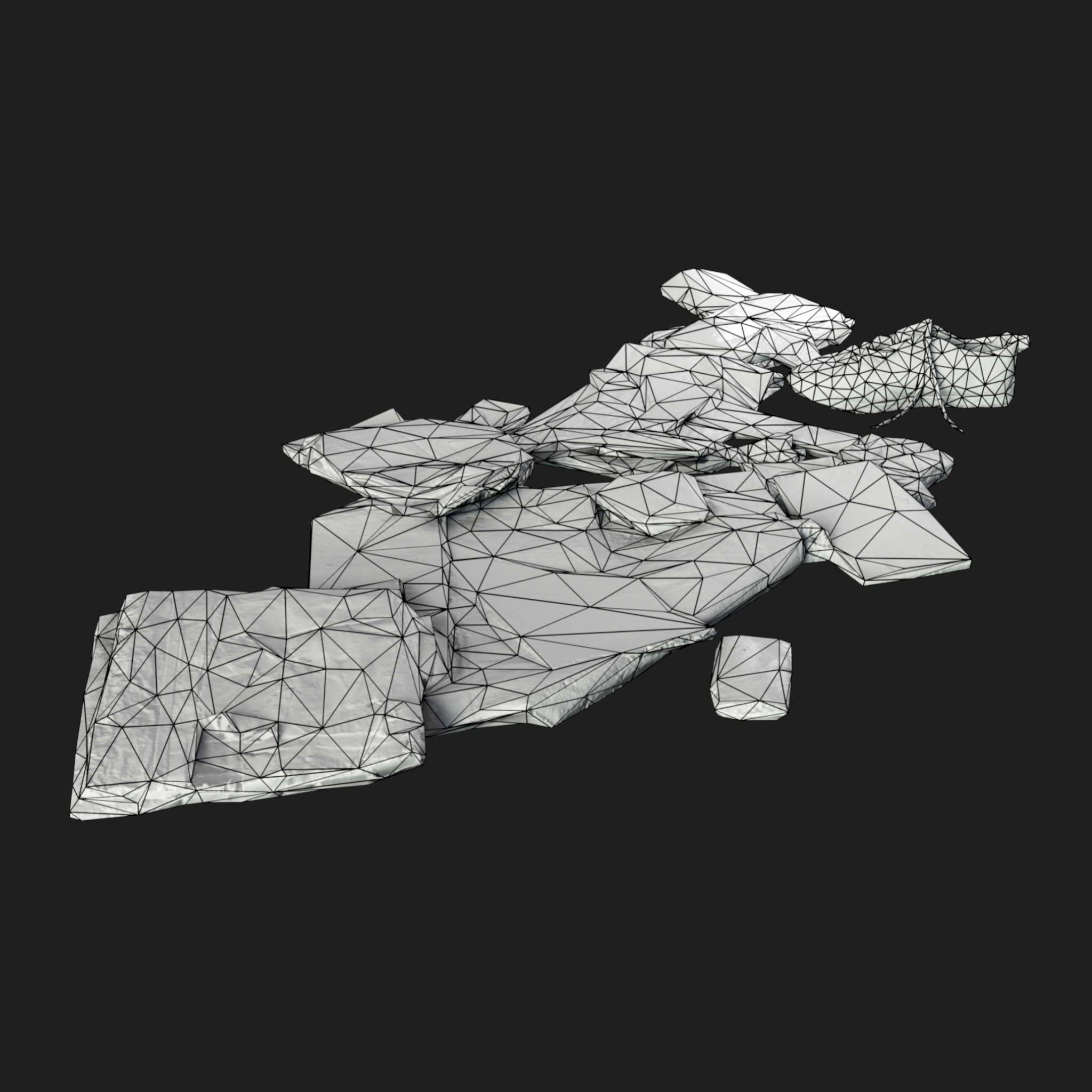 3D Rubbish Floor Mix3