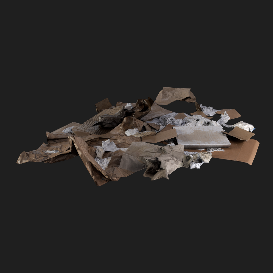 3D Cardboard Pile