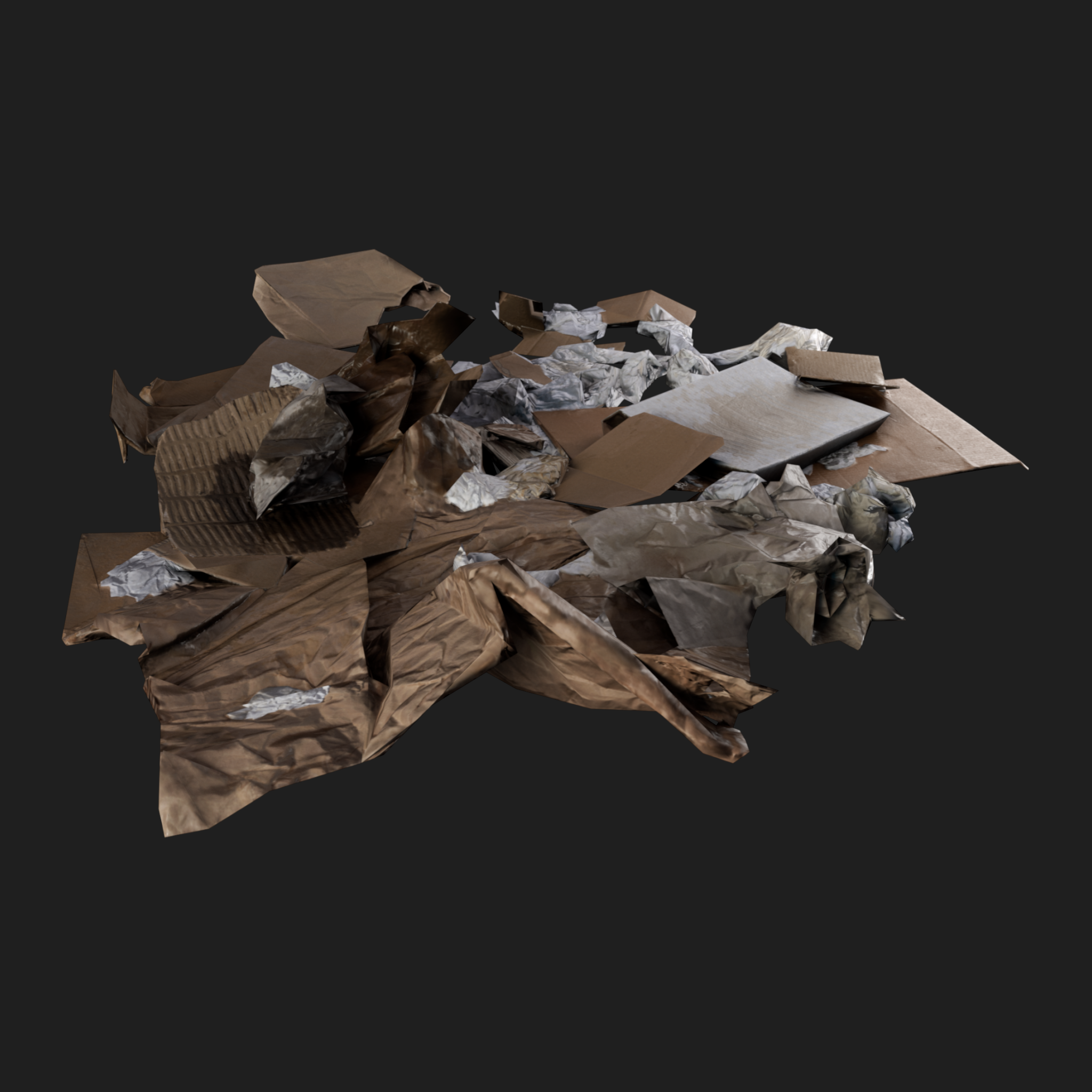 3D Cardboard Pile
