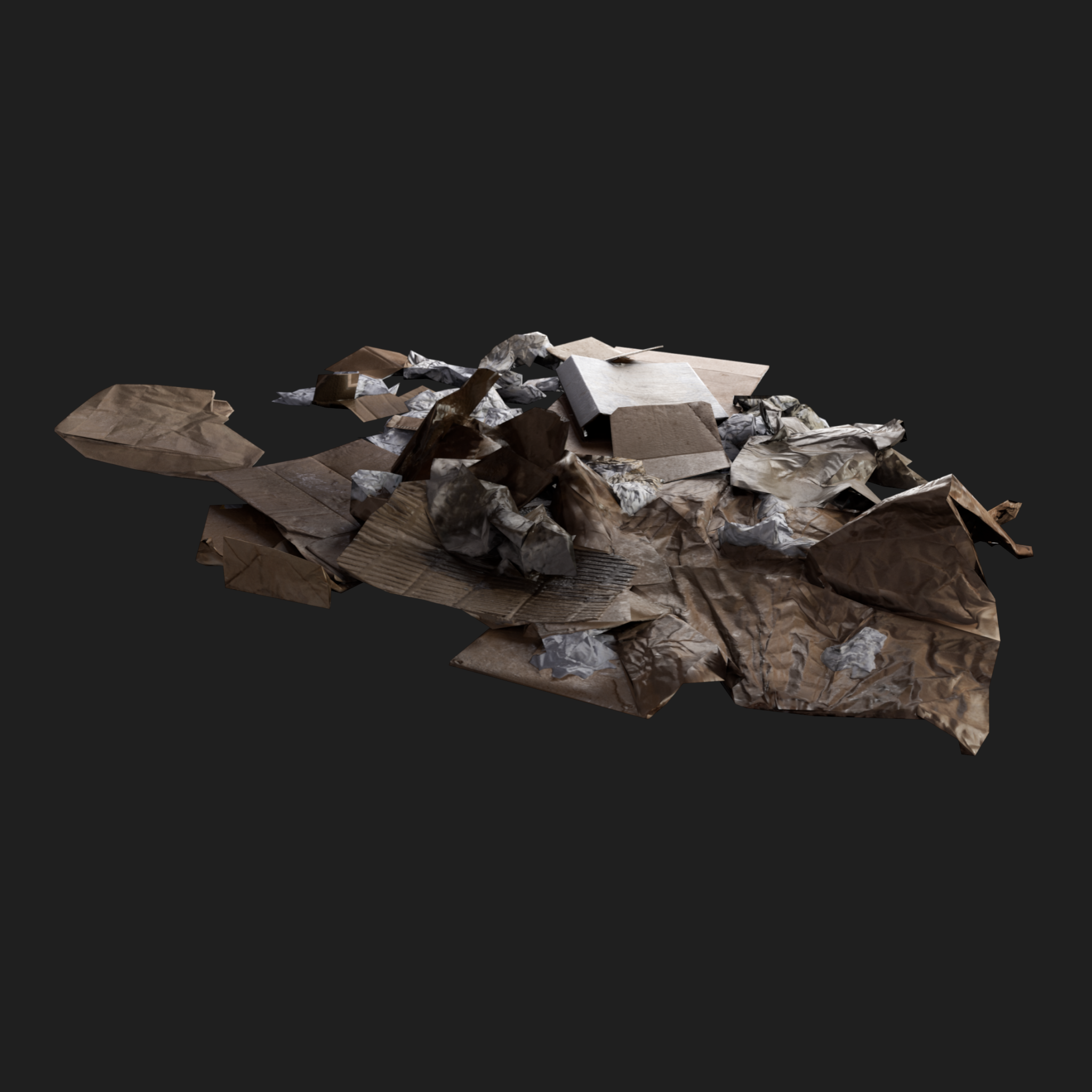 3D Cardboard Pile