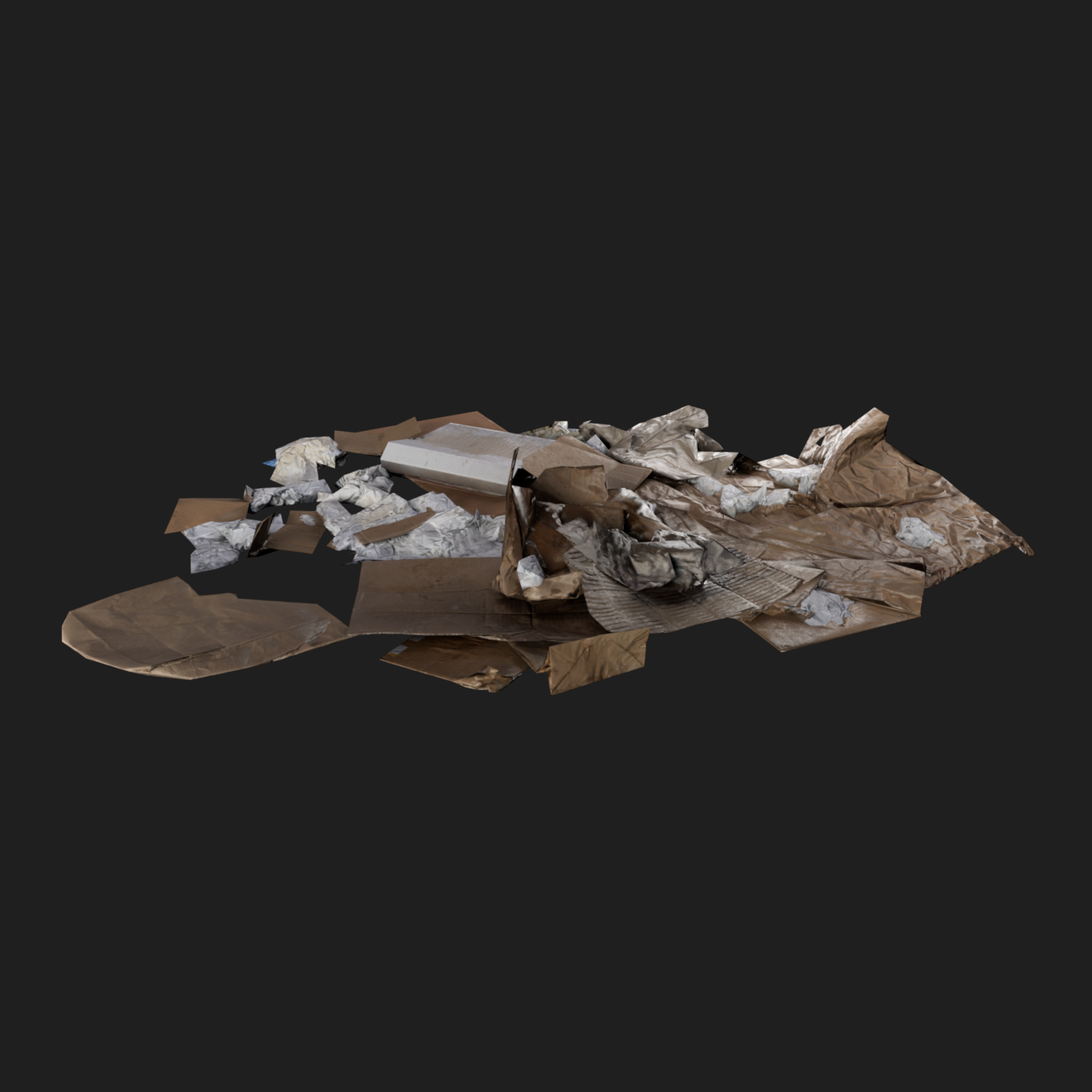 3D Cardboard Pile