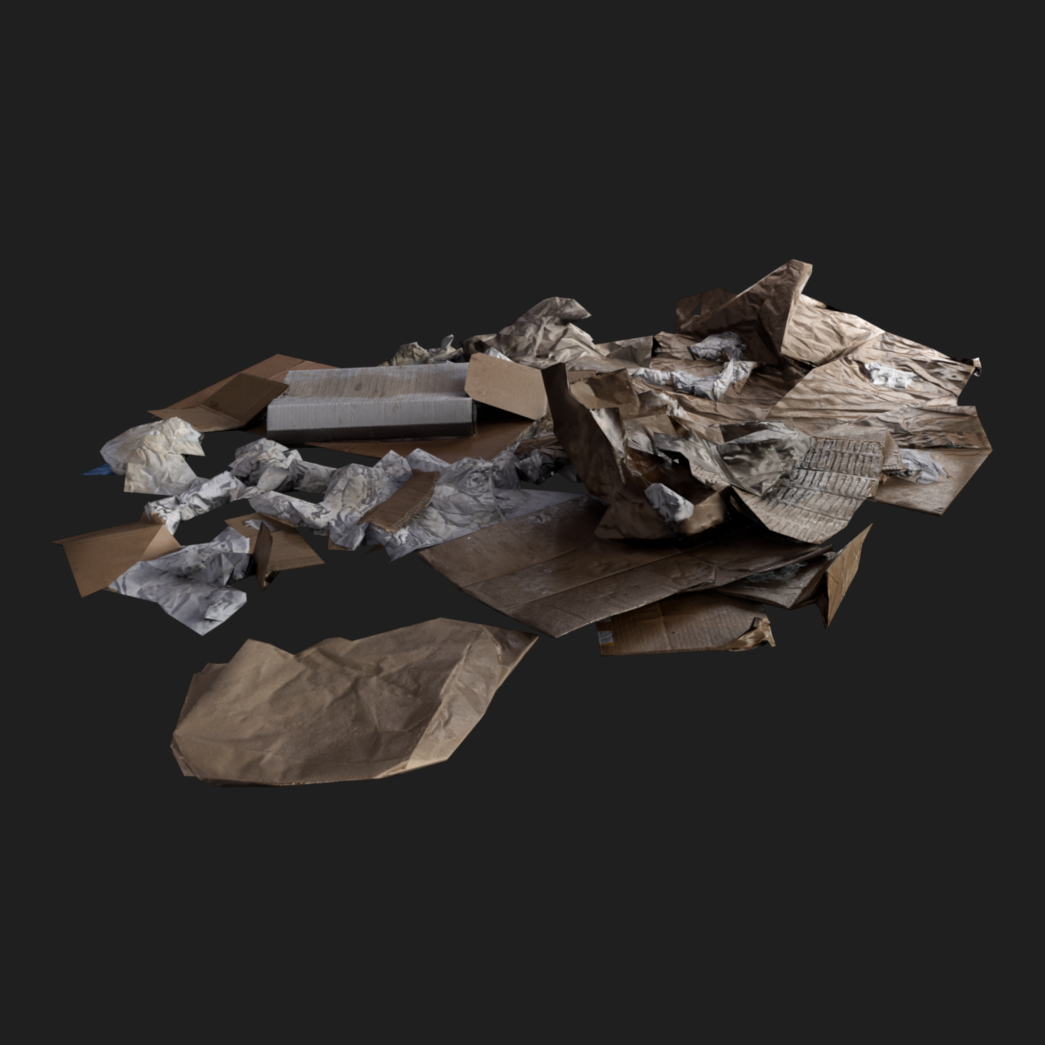 3D Cardboard Pile