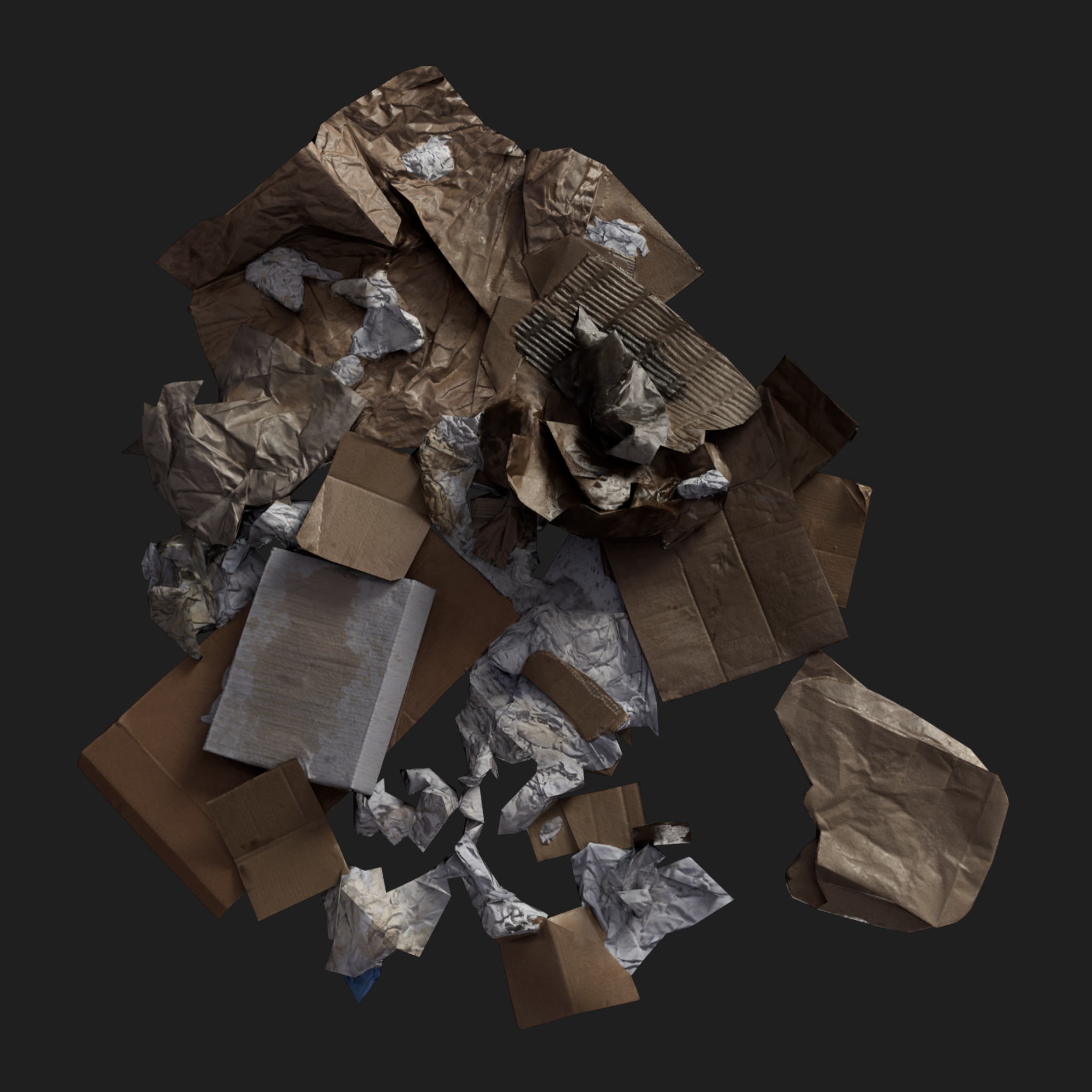 3D Cardboard Pile