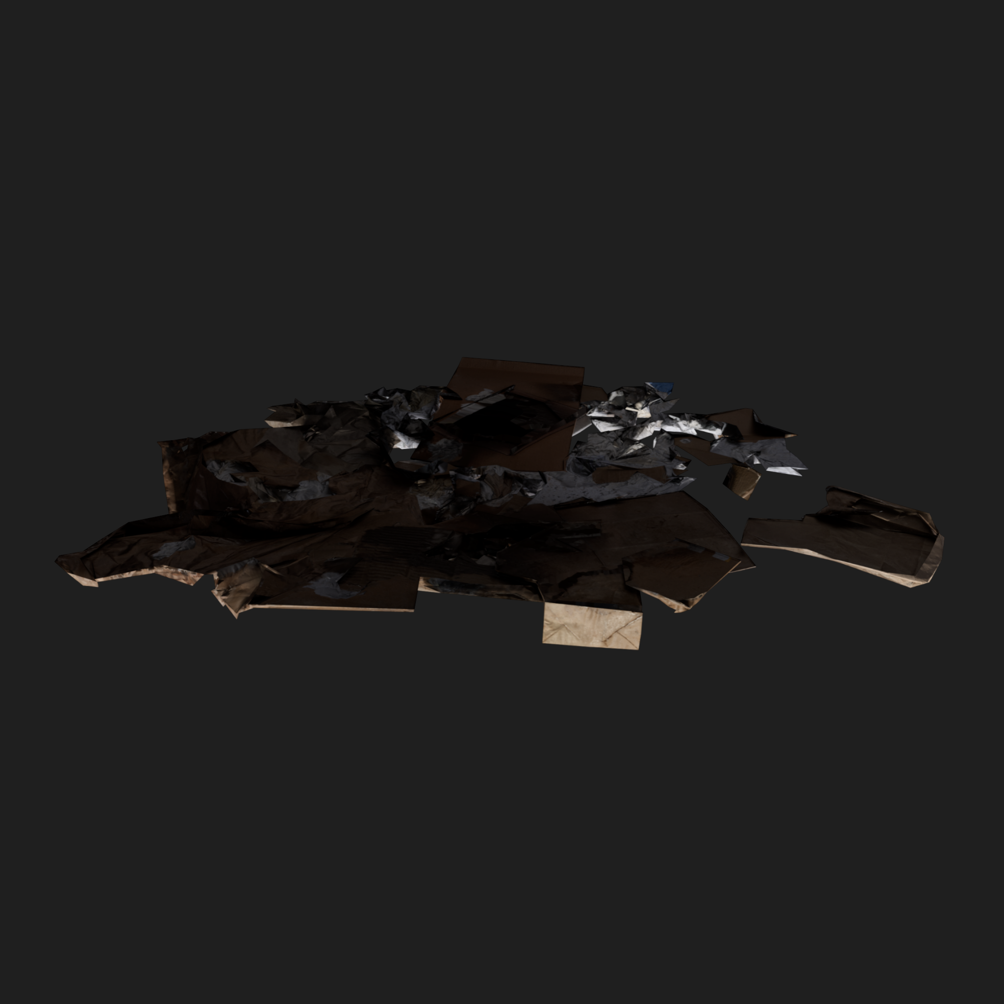 3D Cardboard Pile