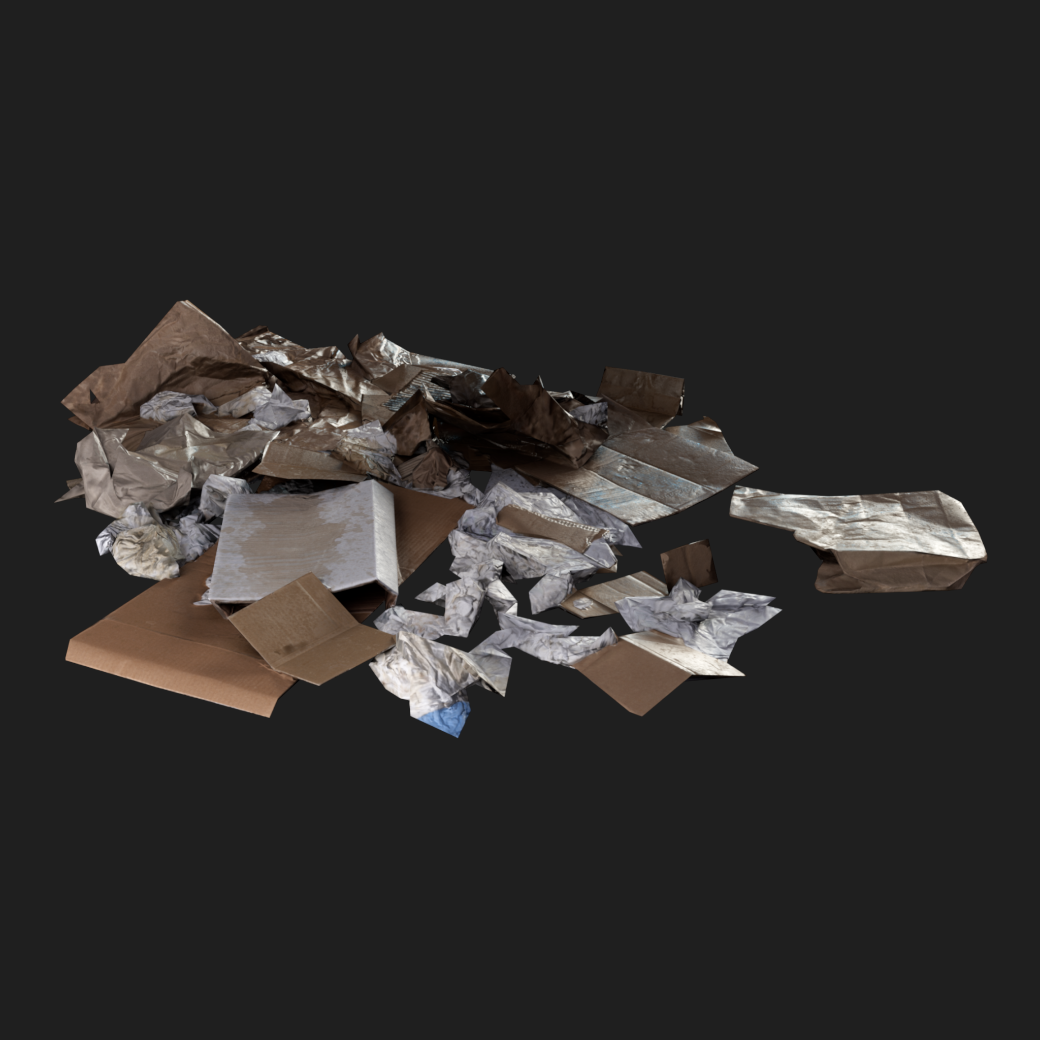 3D Cardboard Pile