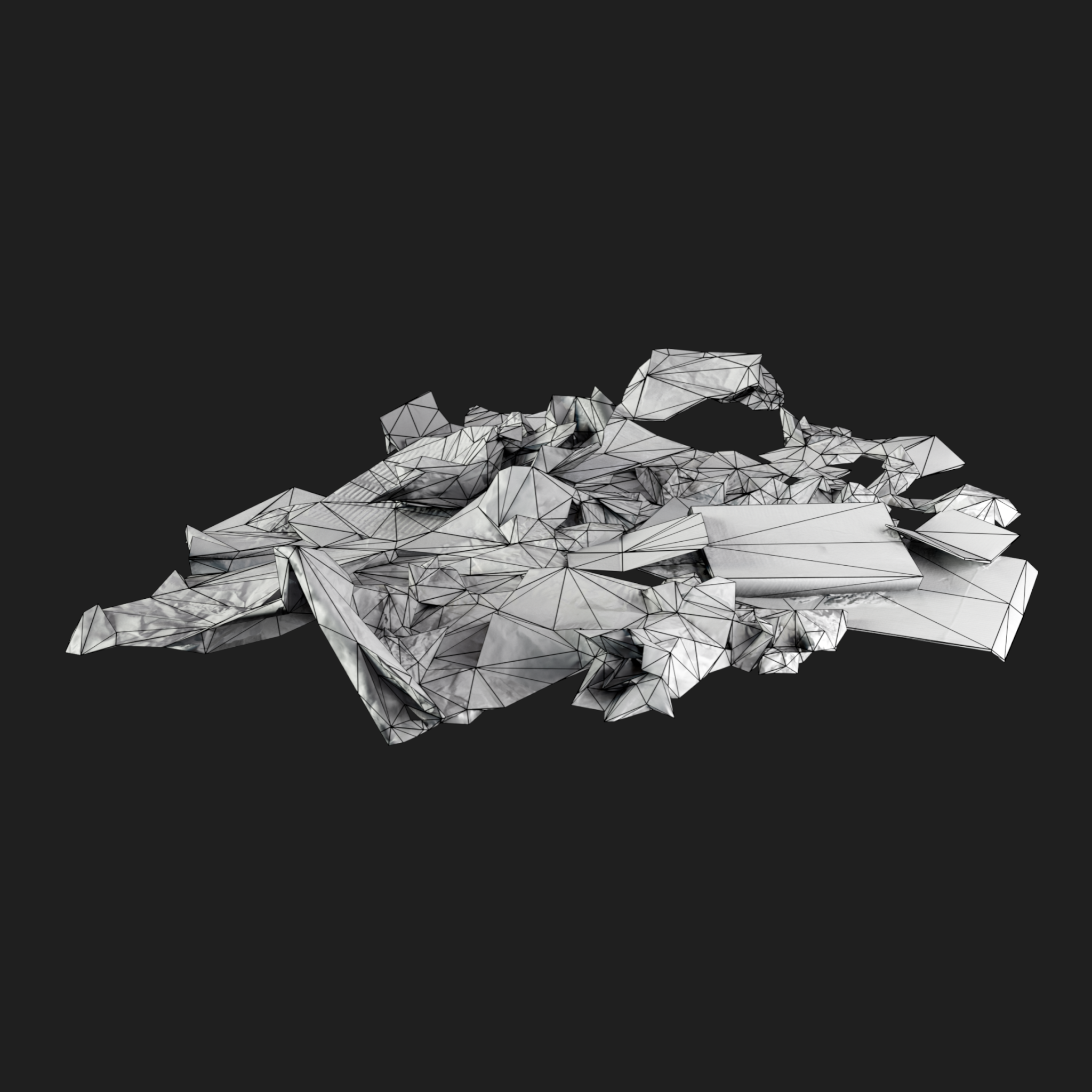 3D Cardboard Pile