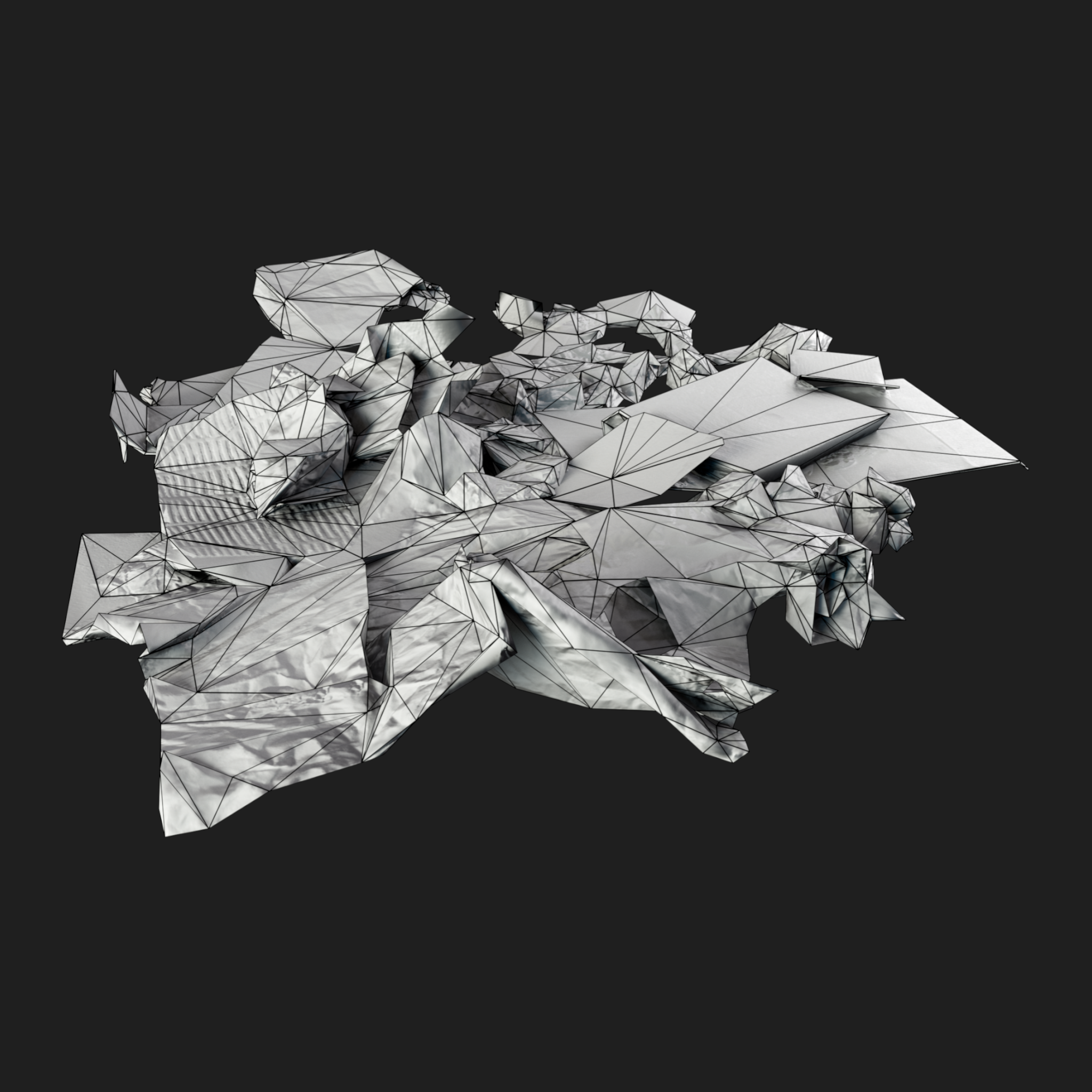 3D Cardboard Pile