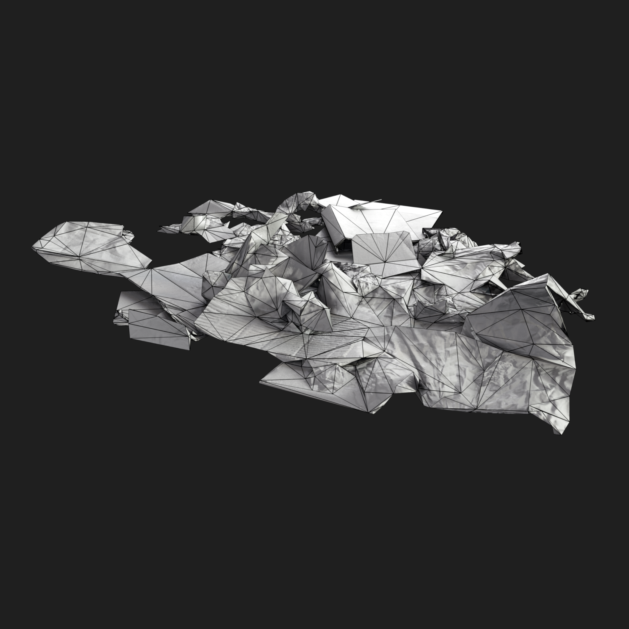 3D Cardboard Pile