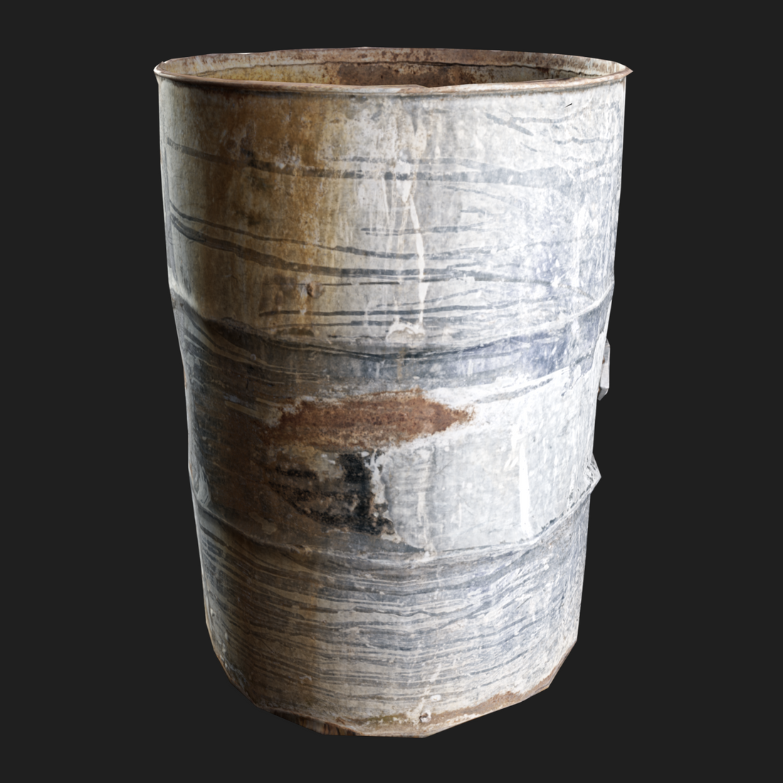 3D Model of Barrel Rusty