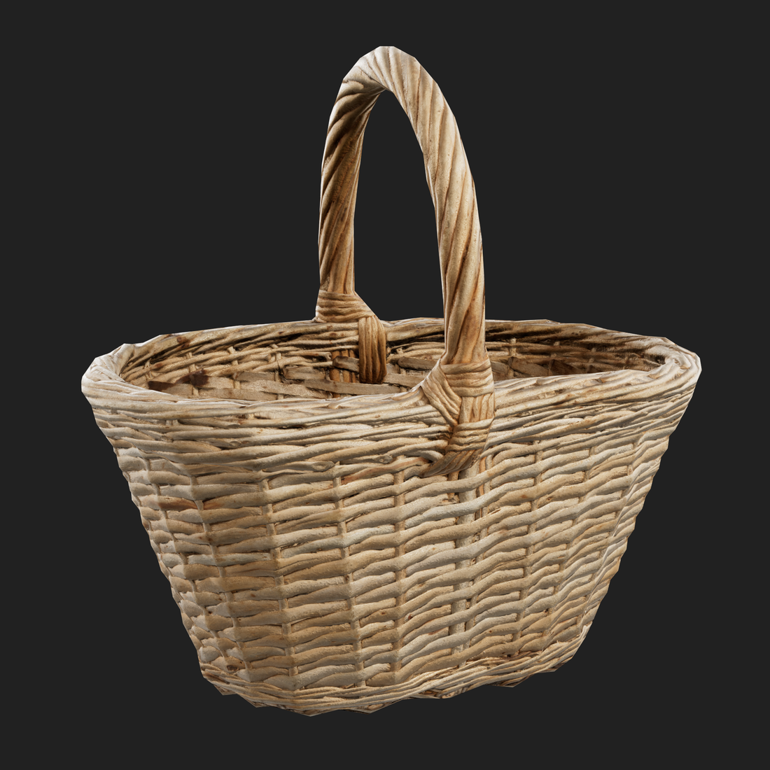 3D Small Wicker Basket
