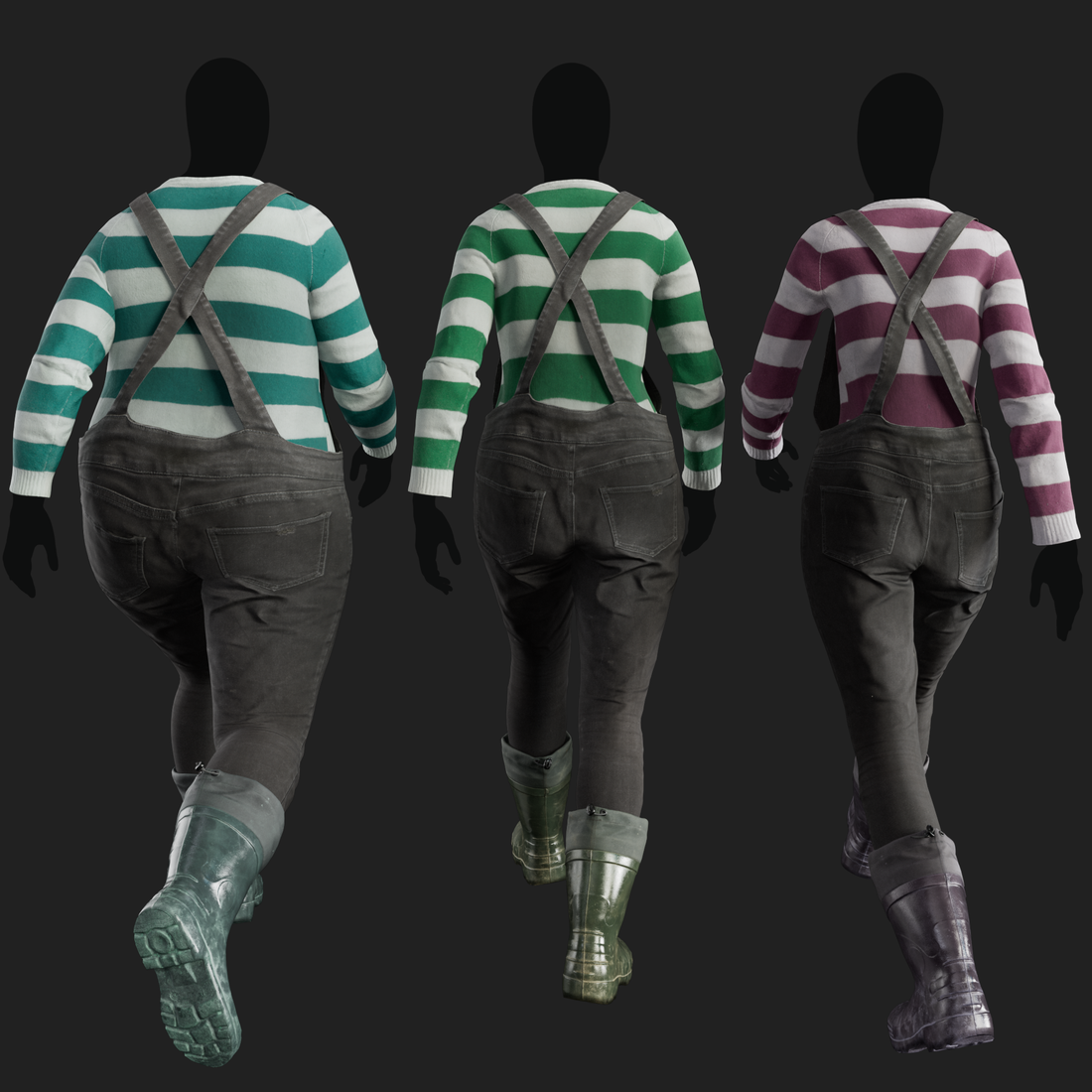 3D Clothing set of Women&