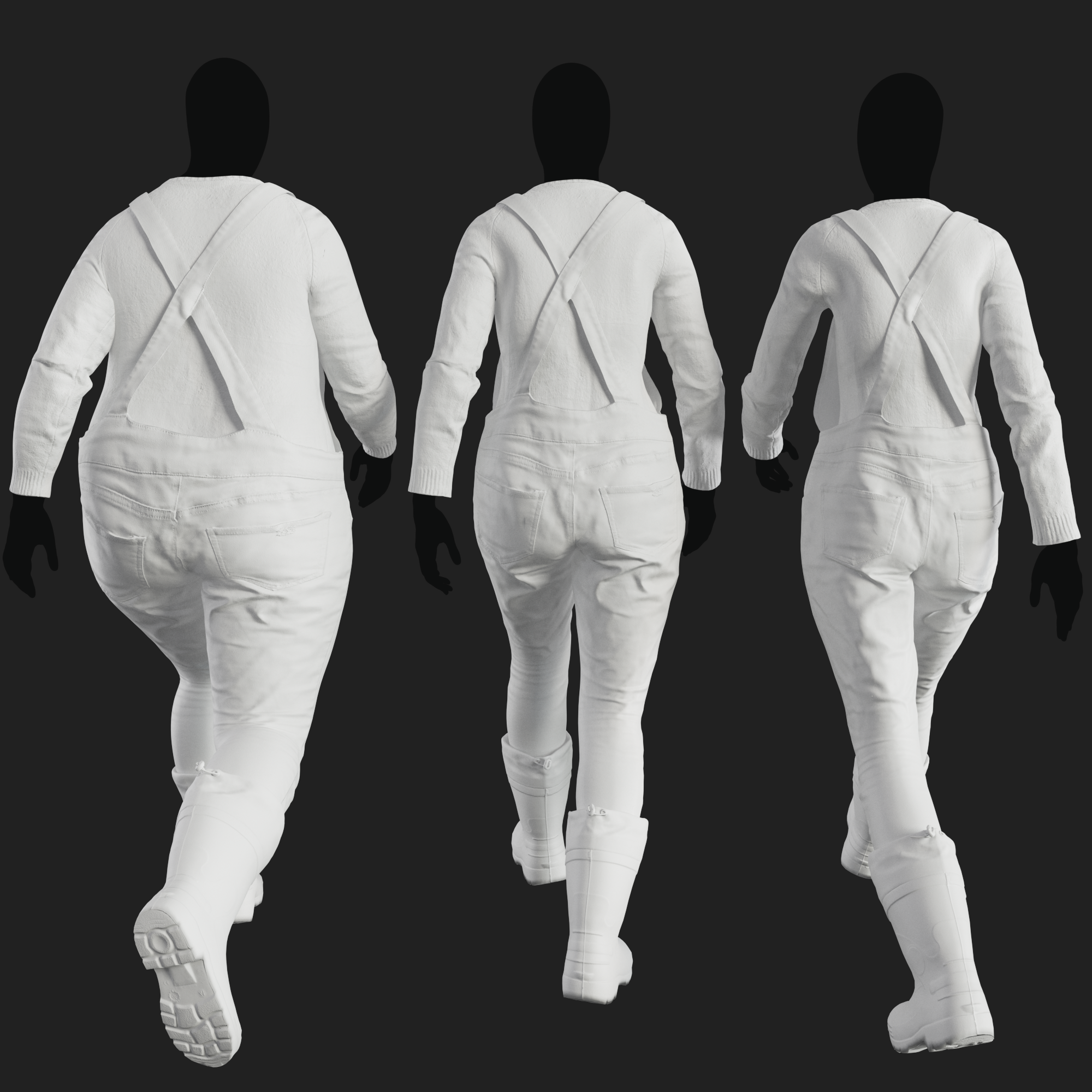 3D Clothing set of Women&