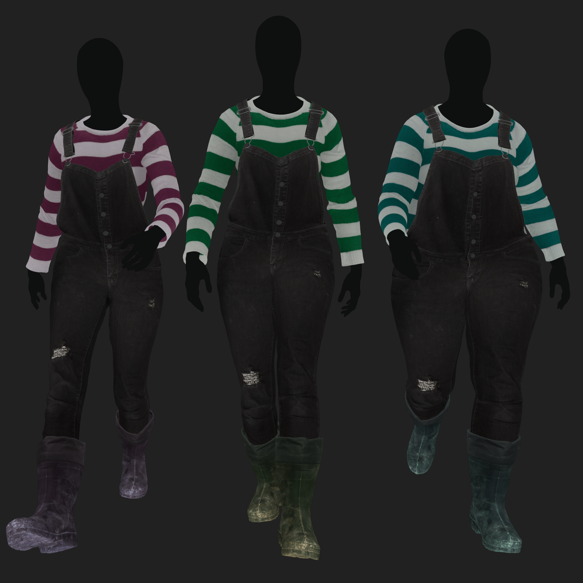 3D Clothing set of Women&