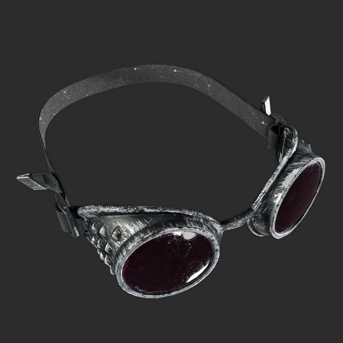 Realistic 3D Steampunk Goggles