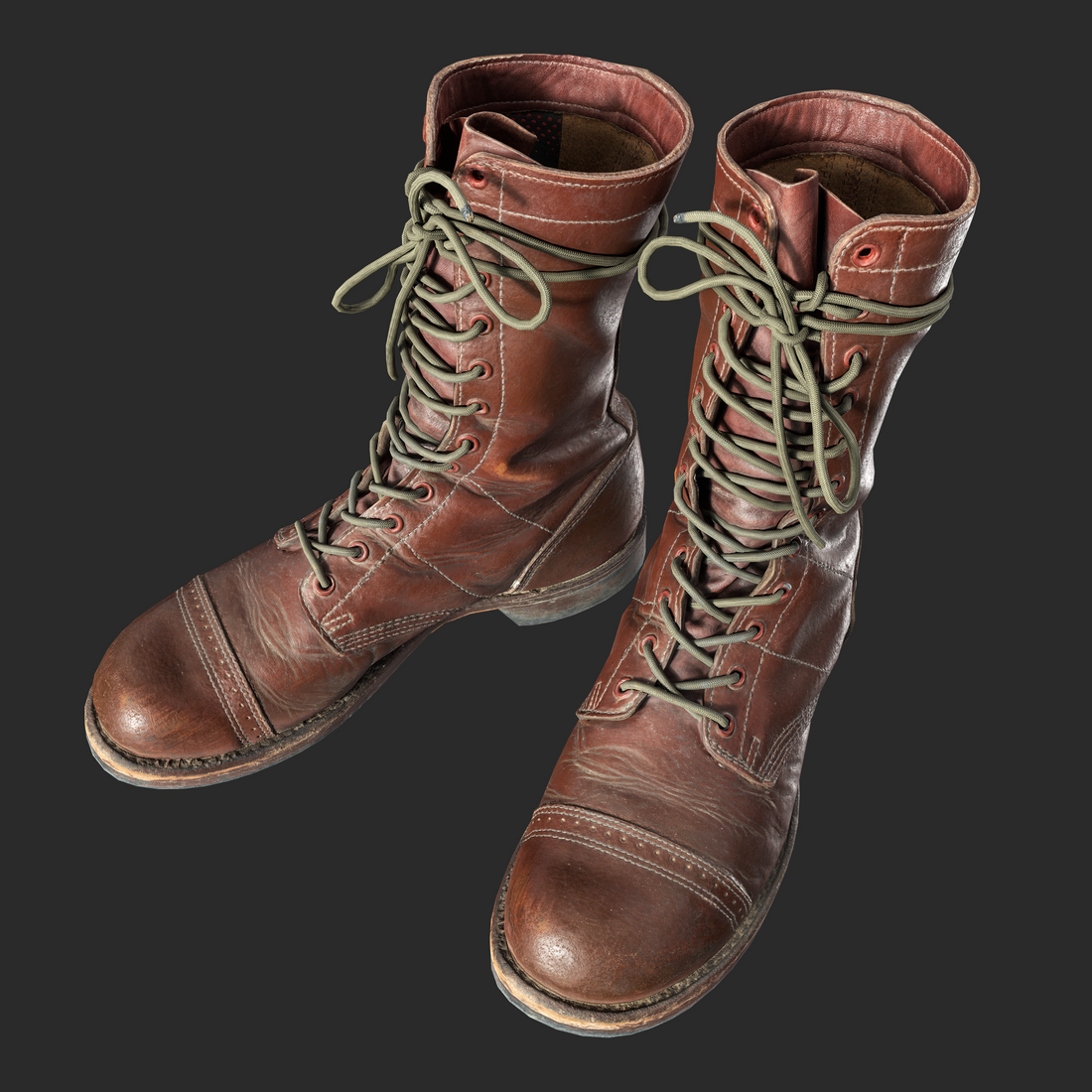 Paratrooper Jump Boots crafted through Photogrammetry Scan