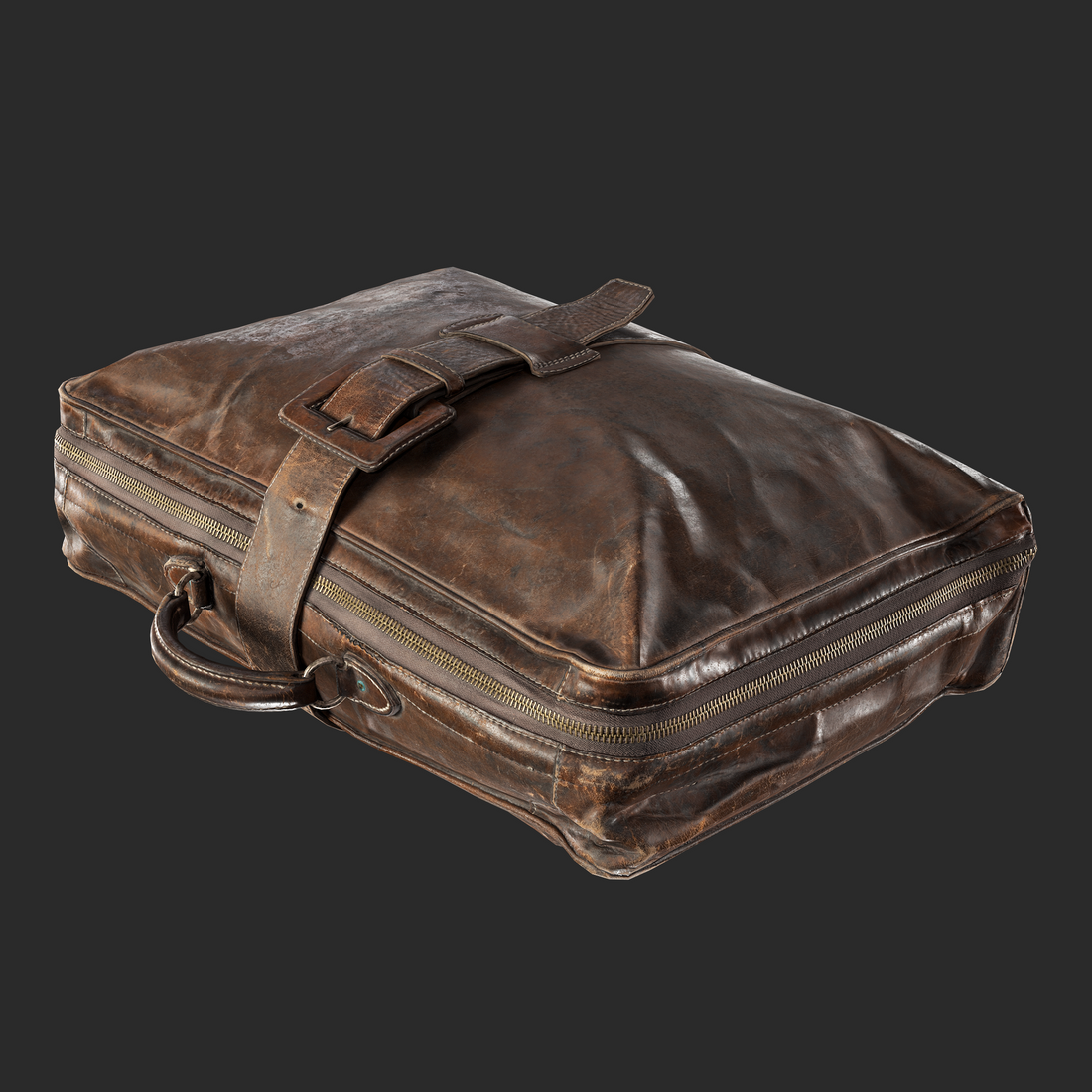 3D Leather Briefcase