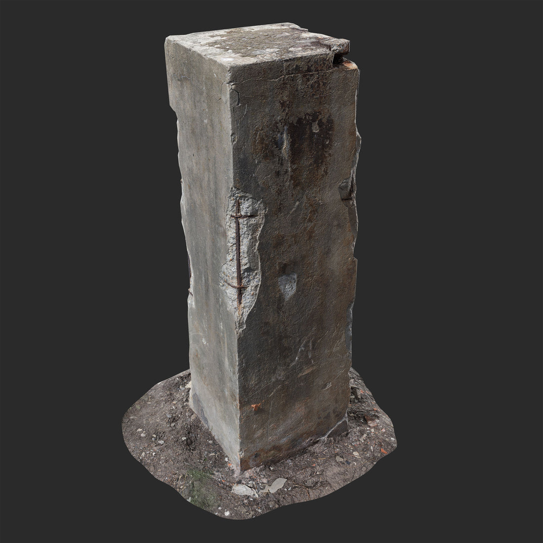 3D Concrete Pillar
