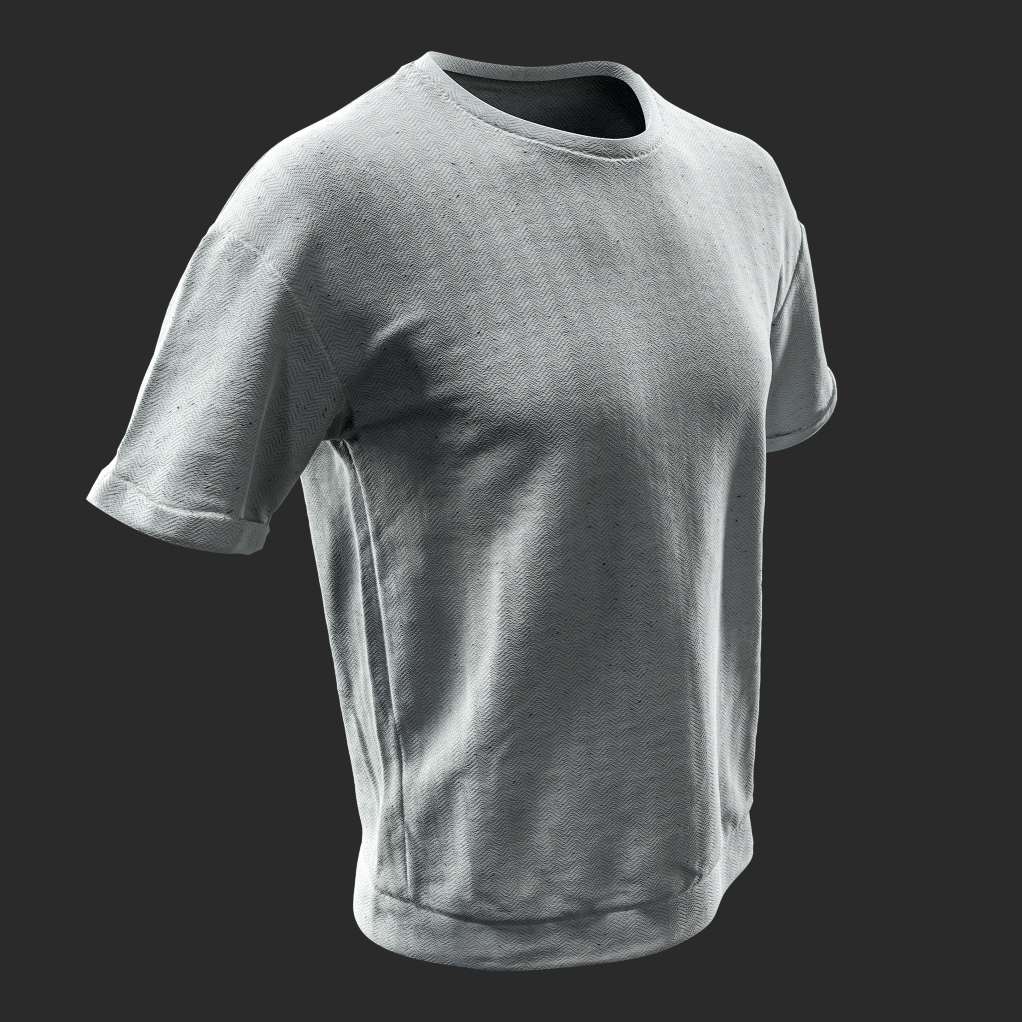 3D T-Shirt Herringbone front right