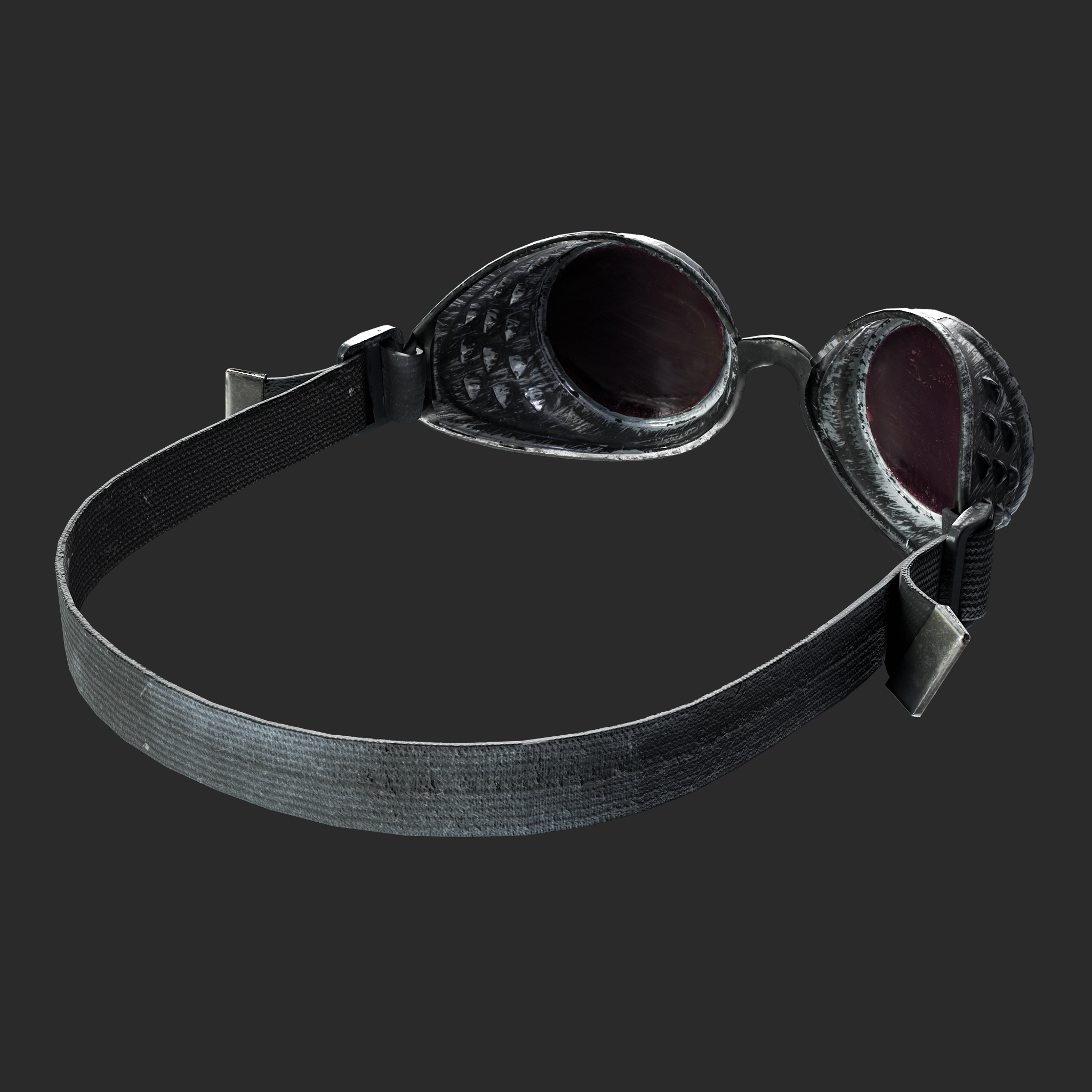 3D Steampunk Goggles Model
