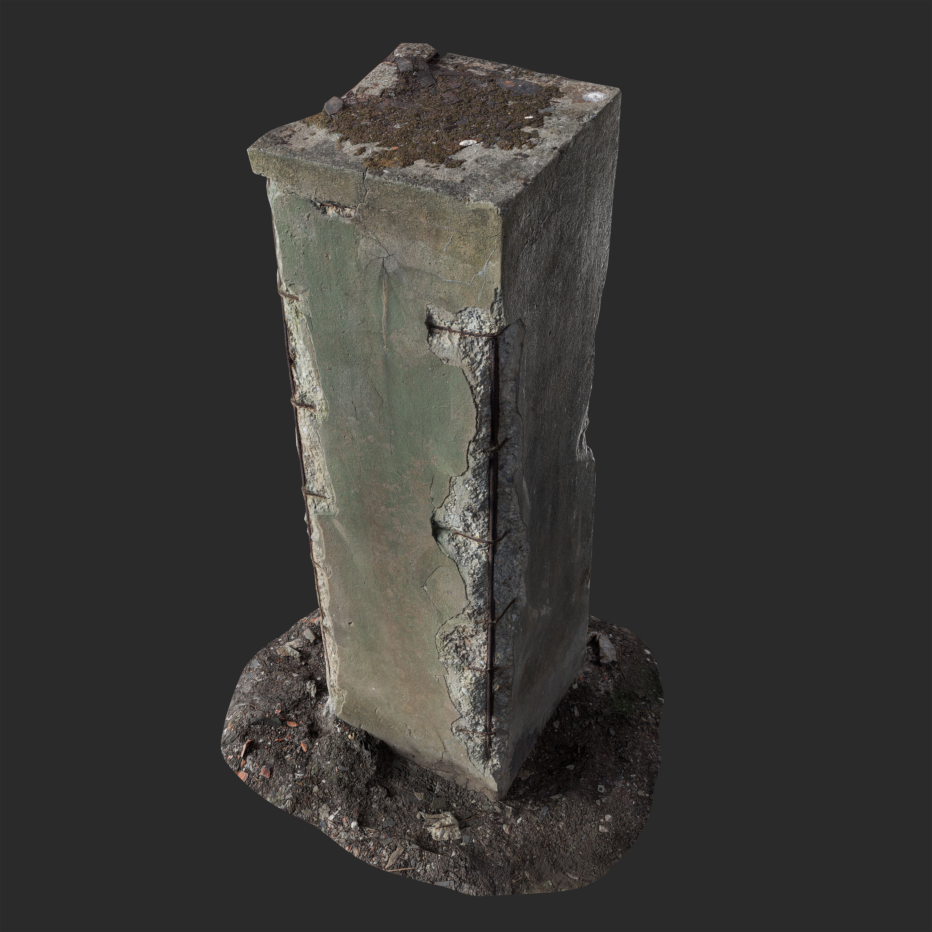 3D Concrete Pillar