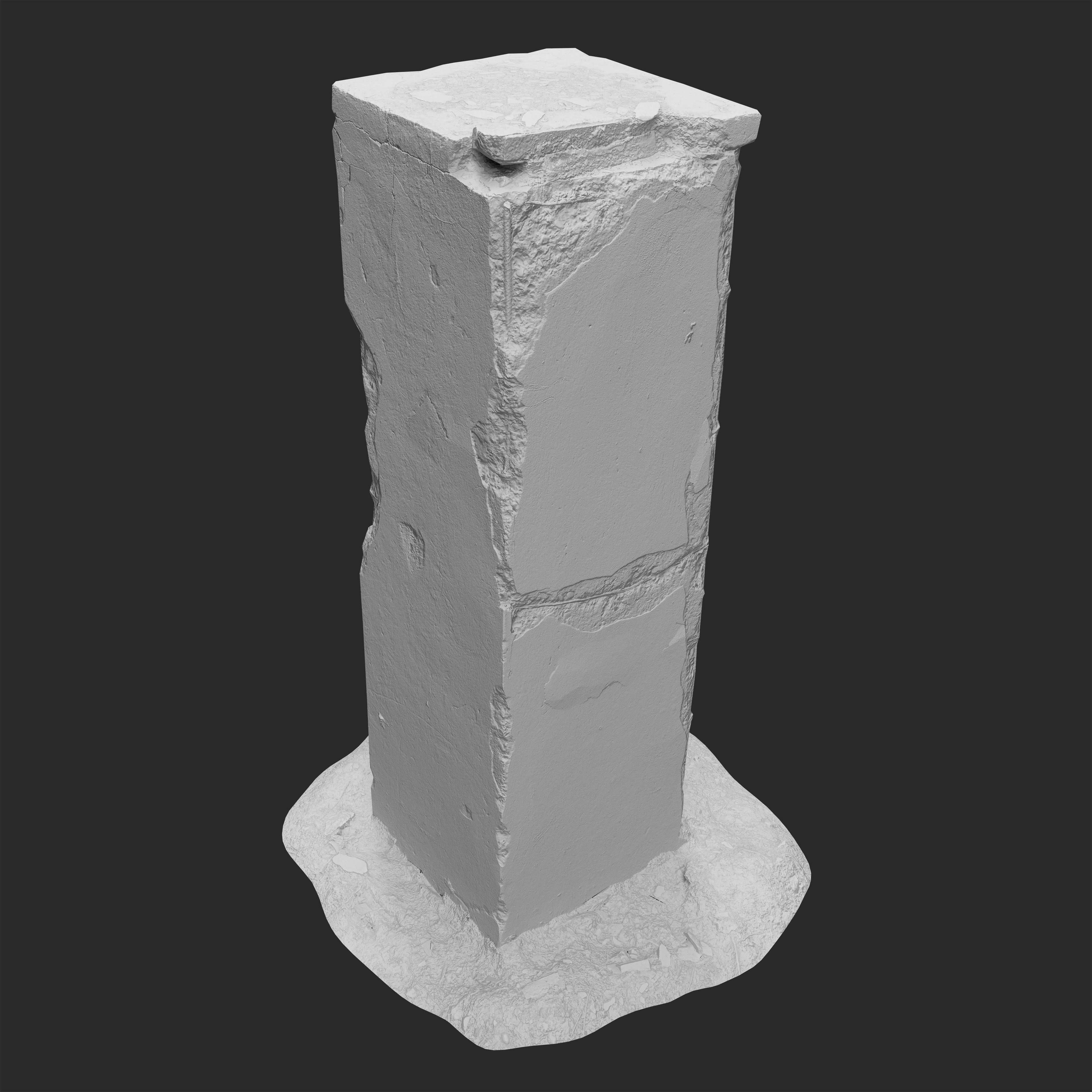 3D Concrete Pillar