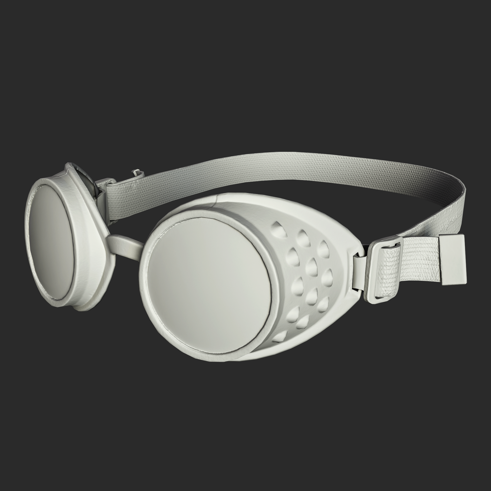 3D model of Steampunk Goggles clay
