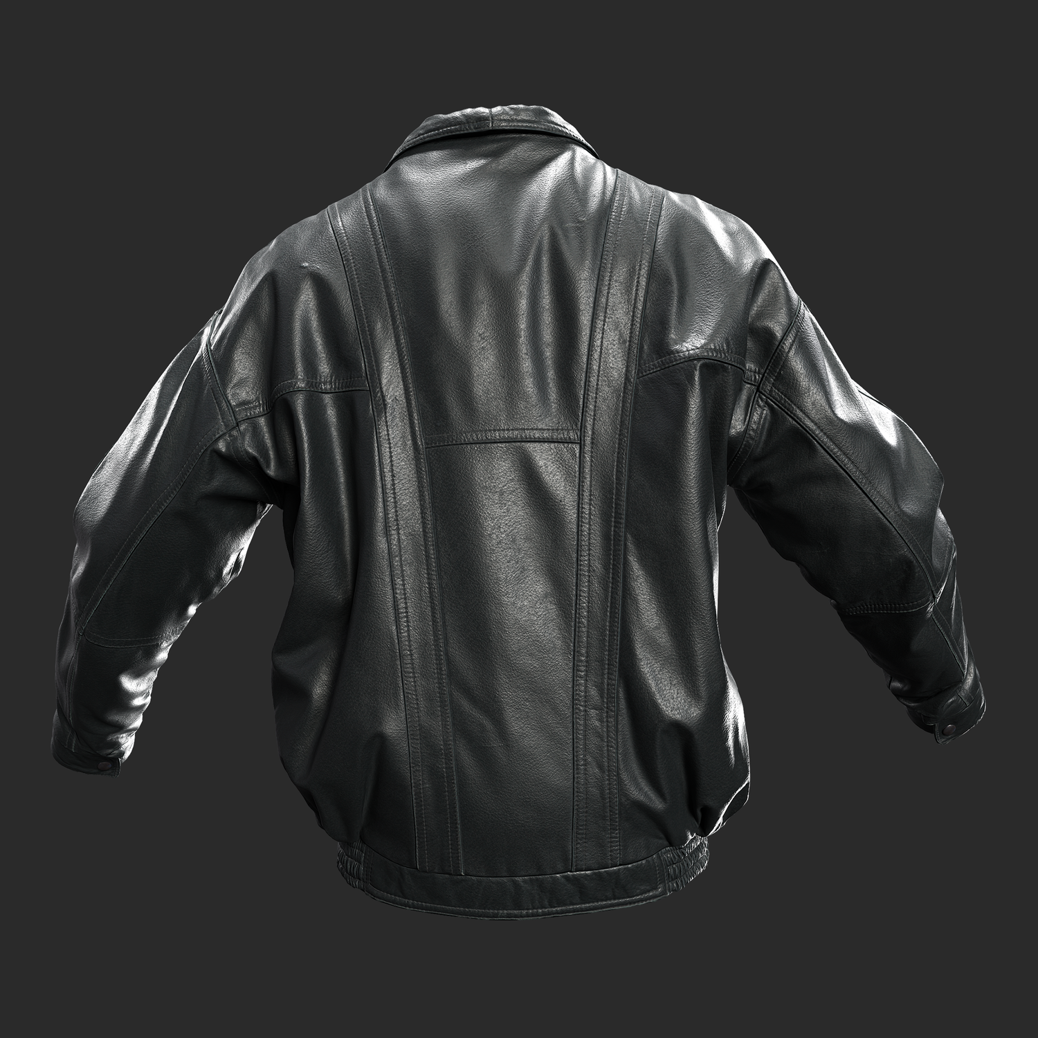 3D model Leather Snap Closure back