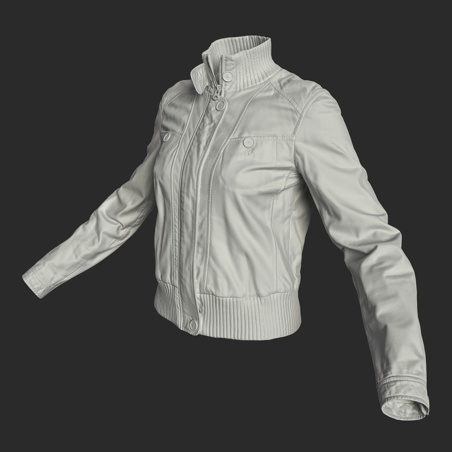 3D model of Leather Jacket_albedo