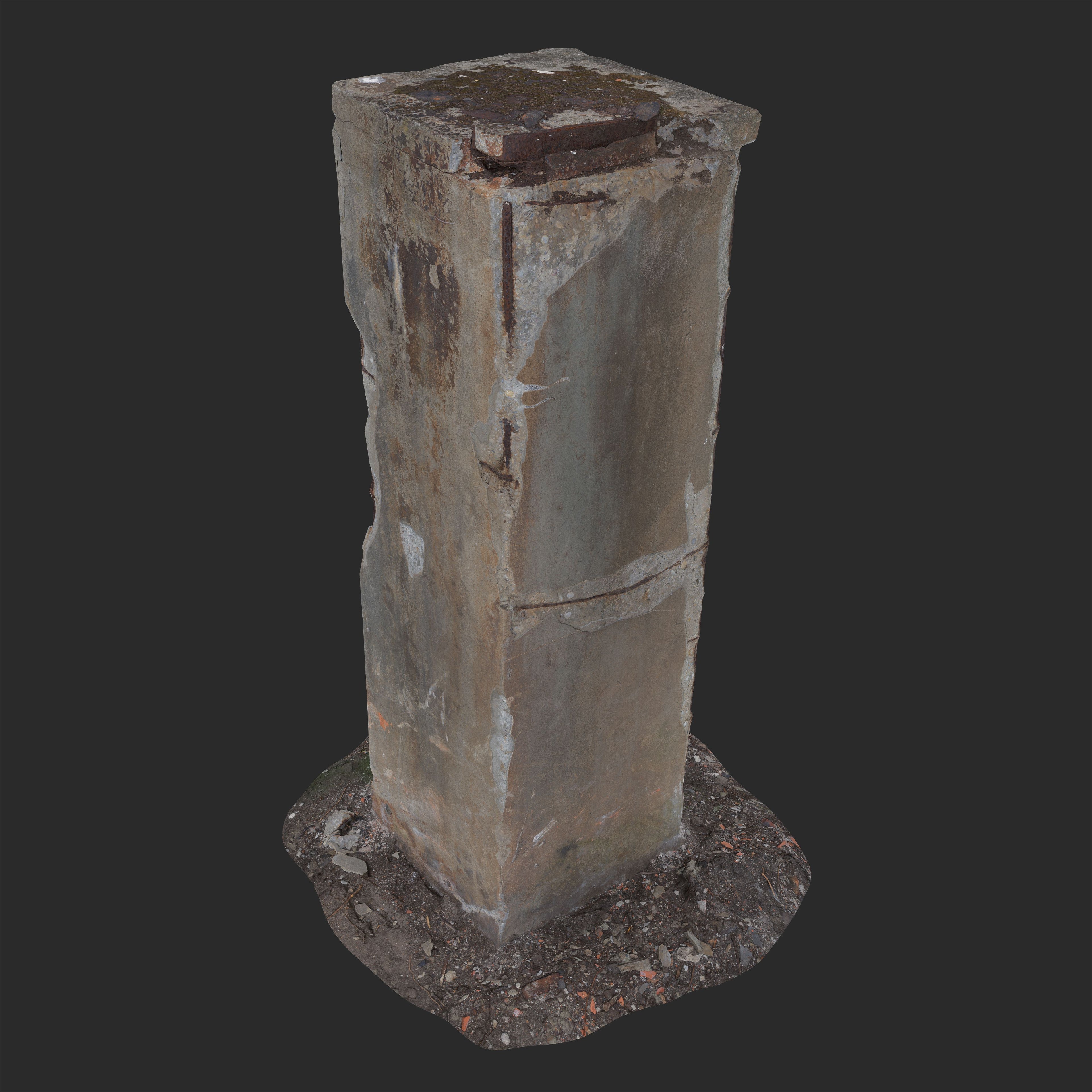 3D Concrete Pillar