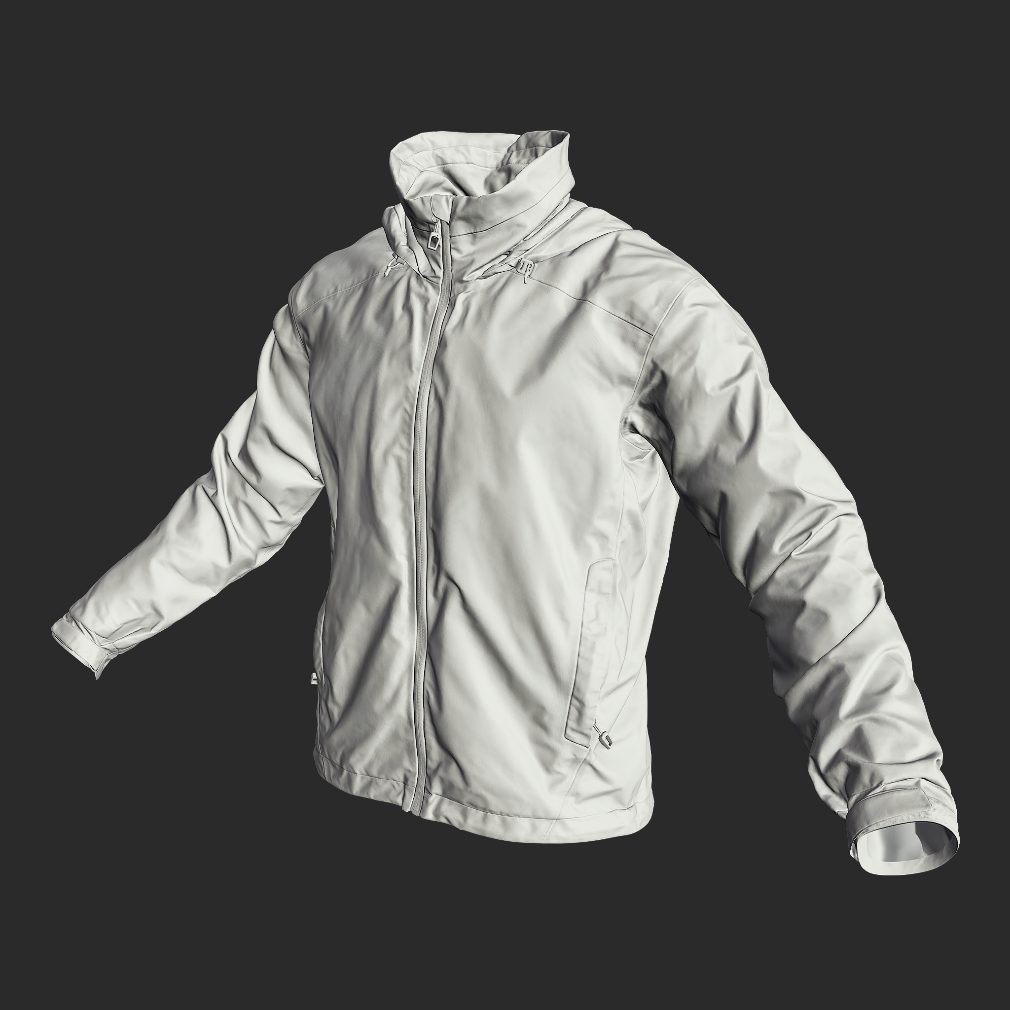 3D Model Windstopper Jacket clay