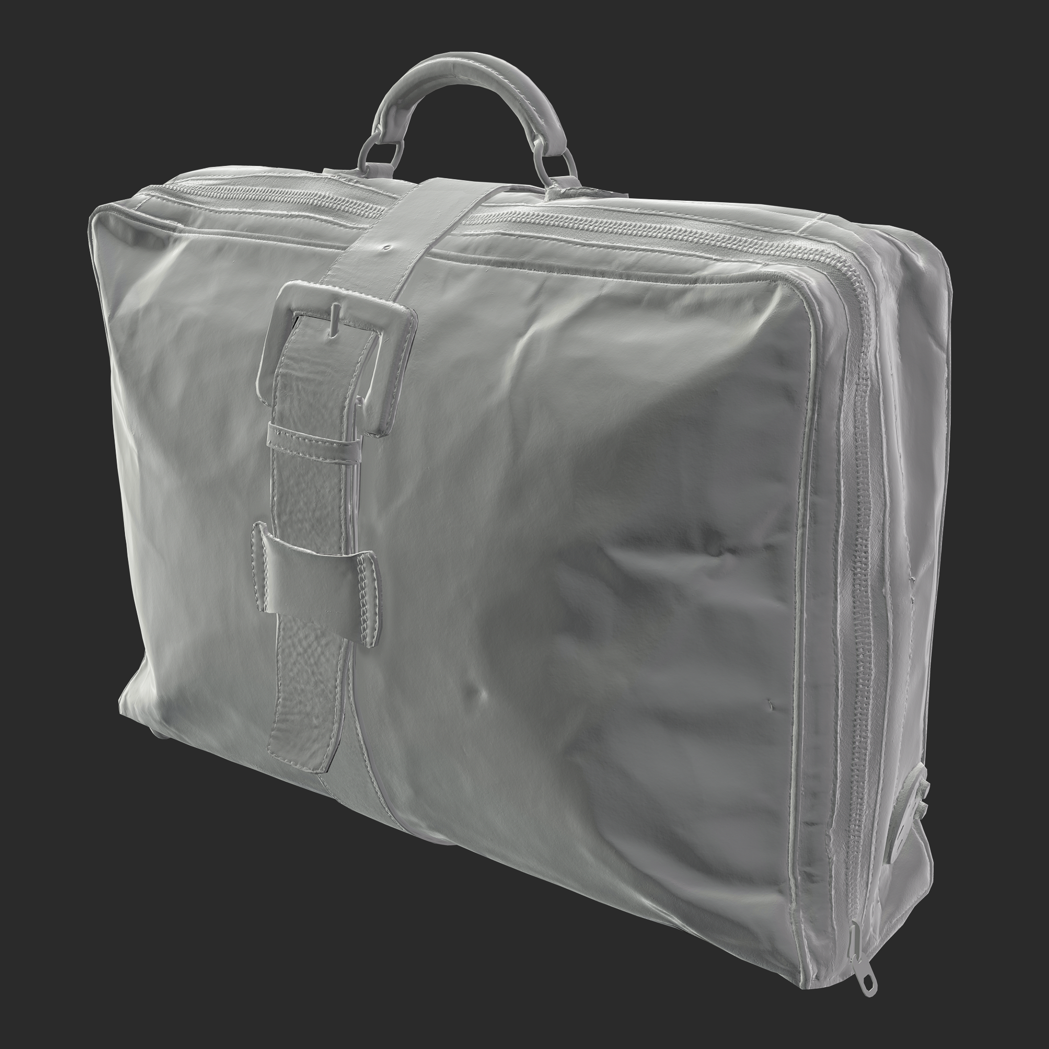 3D Model of Leather Briefcase AO