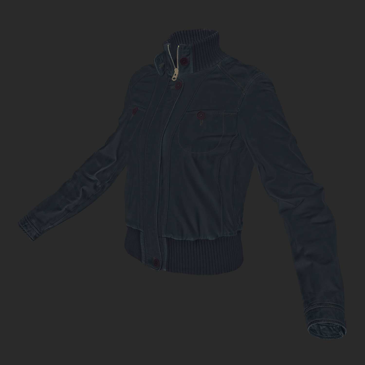 3D model of Leather Jacket_albedo