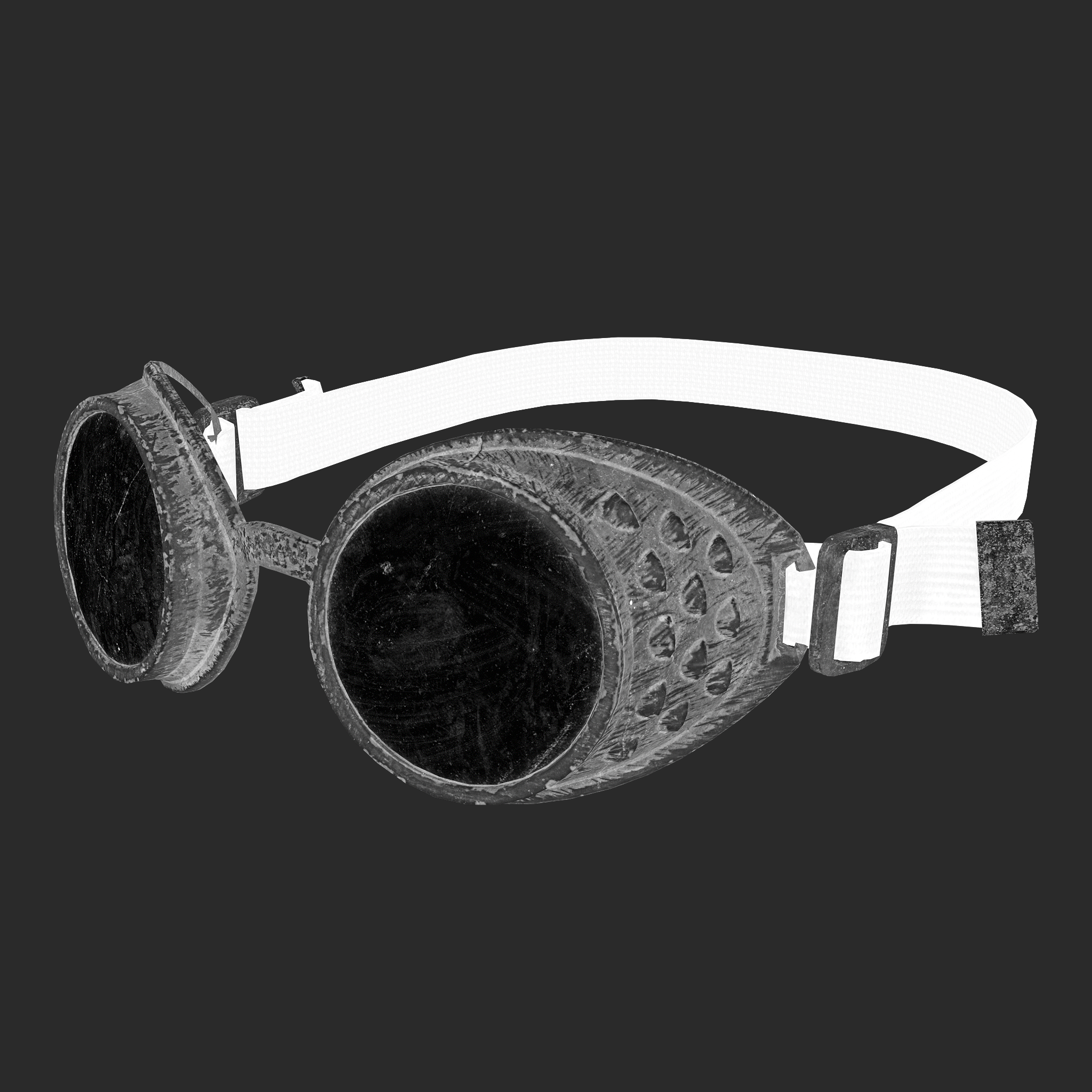 3D model of Steampunk Goggles roughness