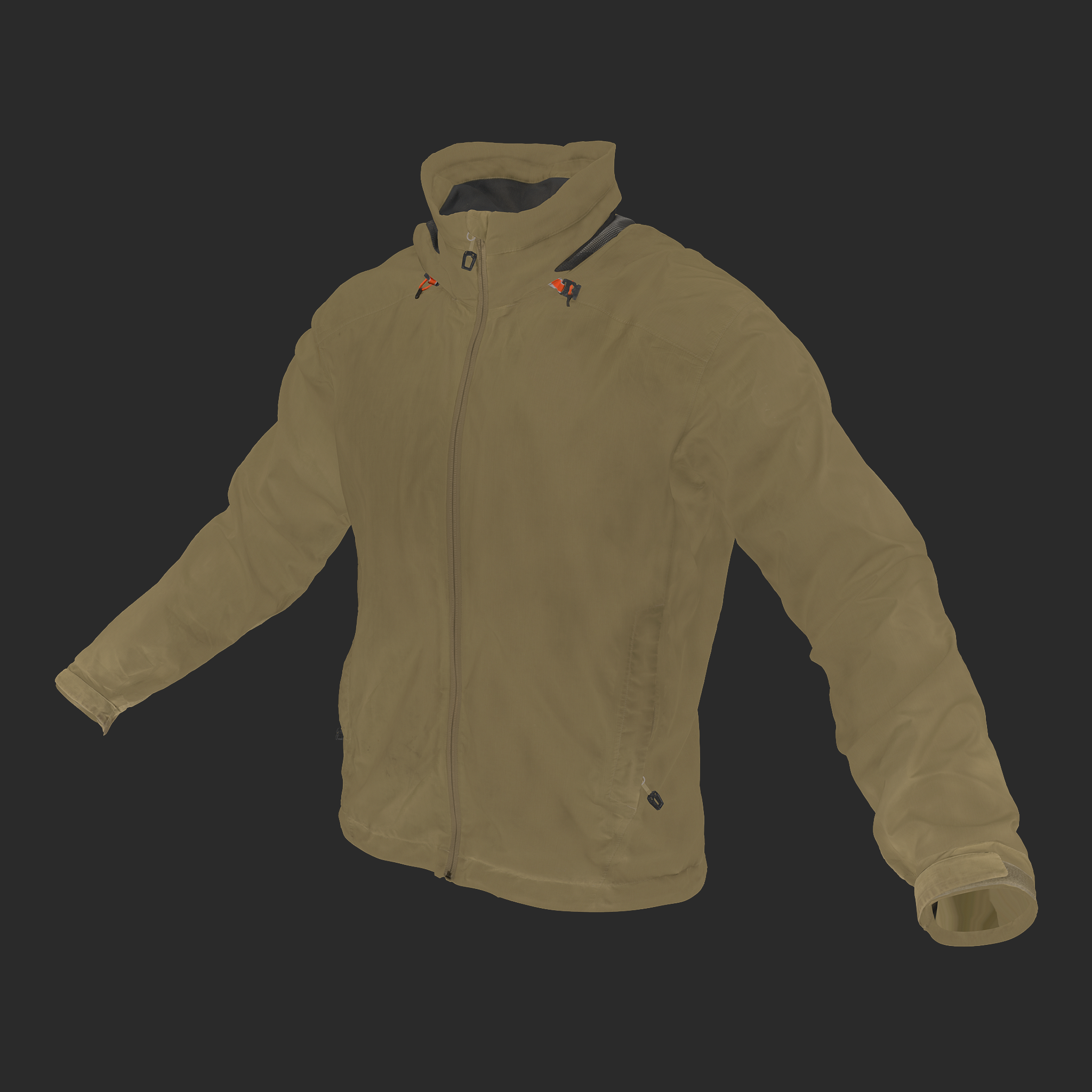 3D Model Windstopper Jacket front albedo