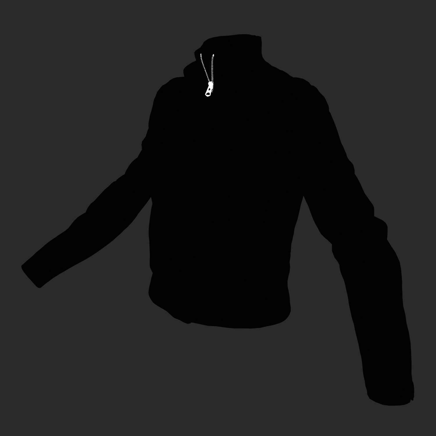 3D model of Leather Jacket metallic