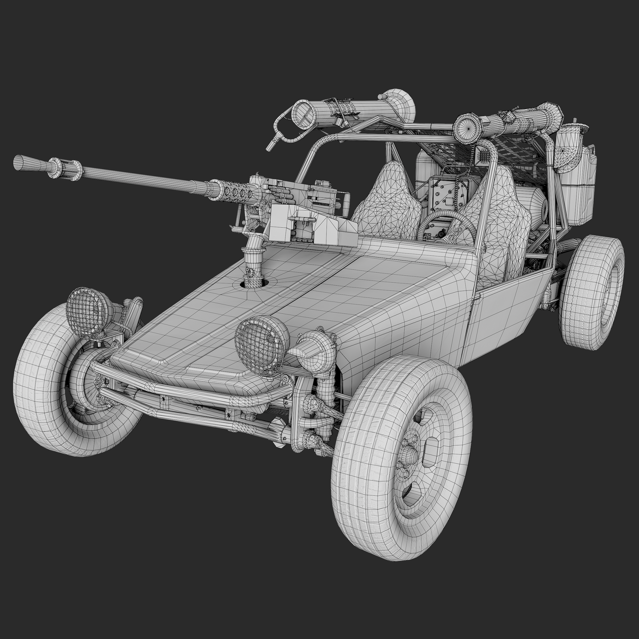 3D Desert Patrol Vehicle