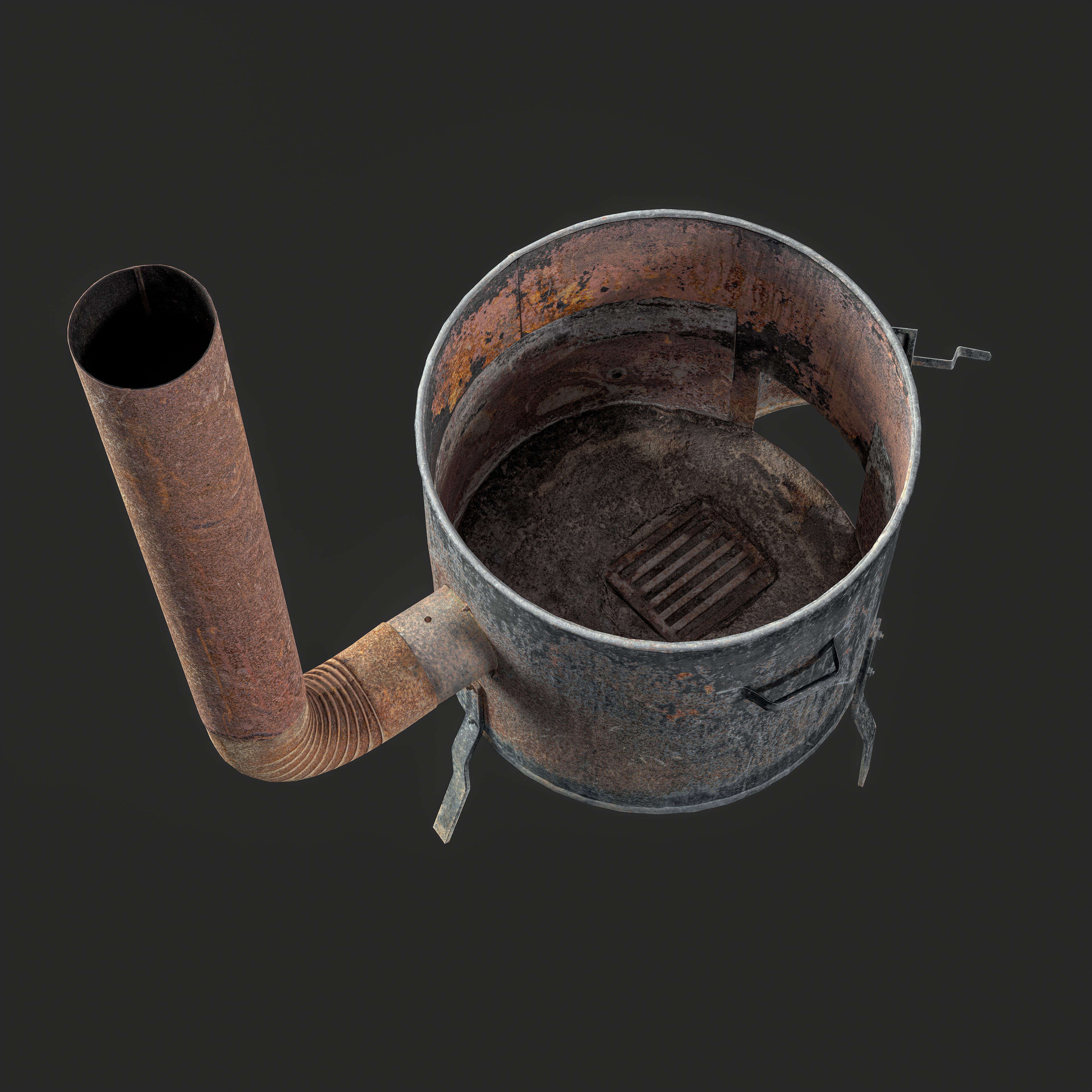 3D Rusty Stove