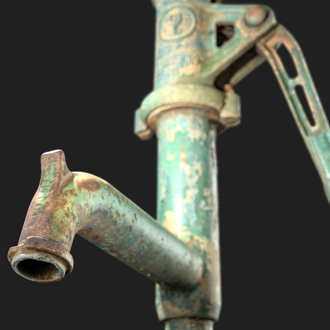 3D Vintage Hand Water Pump