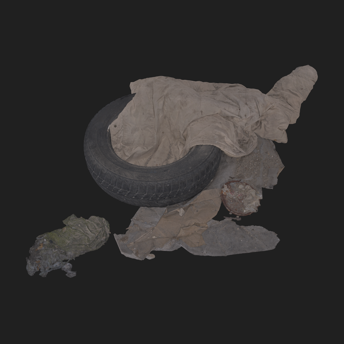 3D Pile of Rubbish Mix