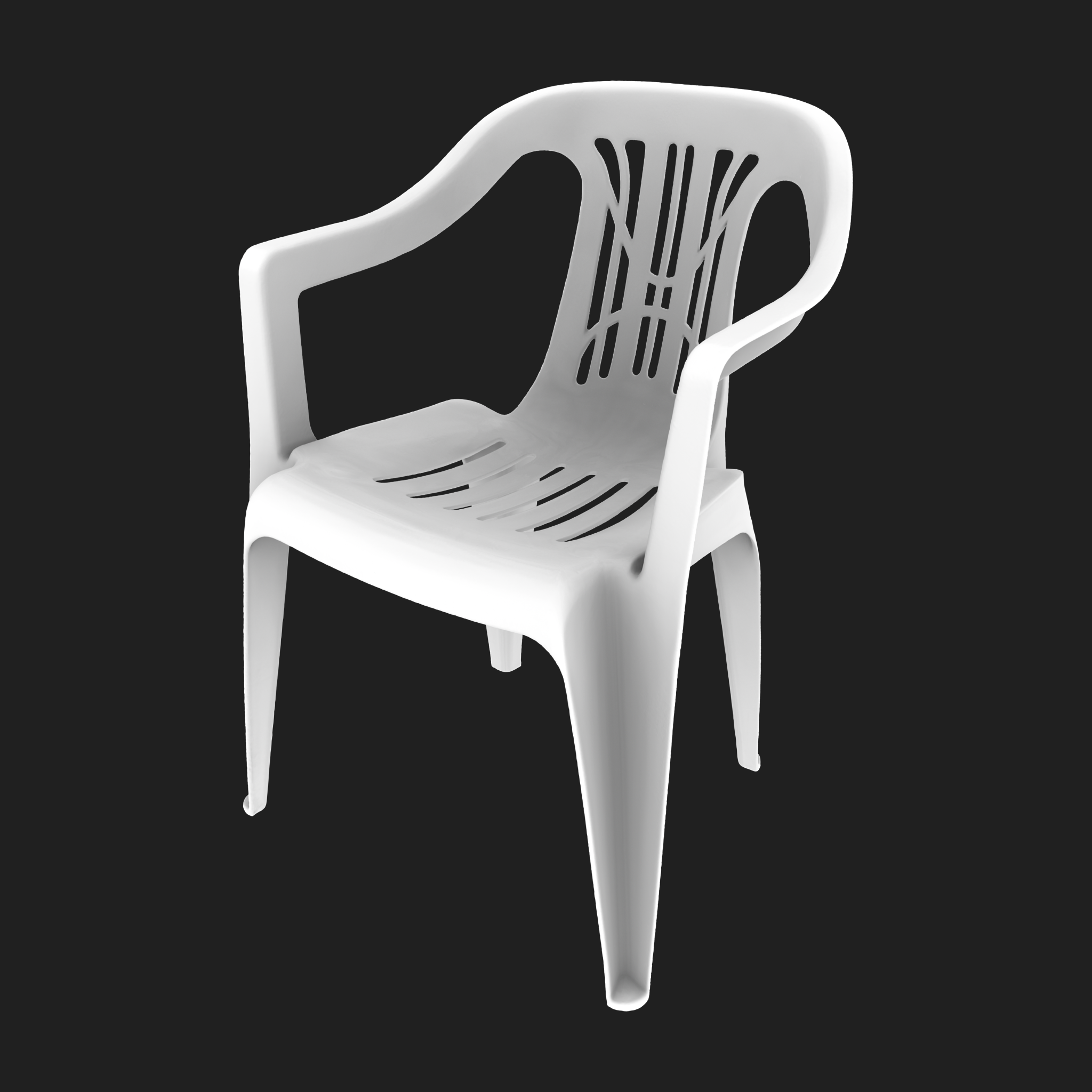 3D Furniture: Plastic Chair FOR FREE