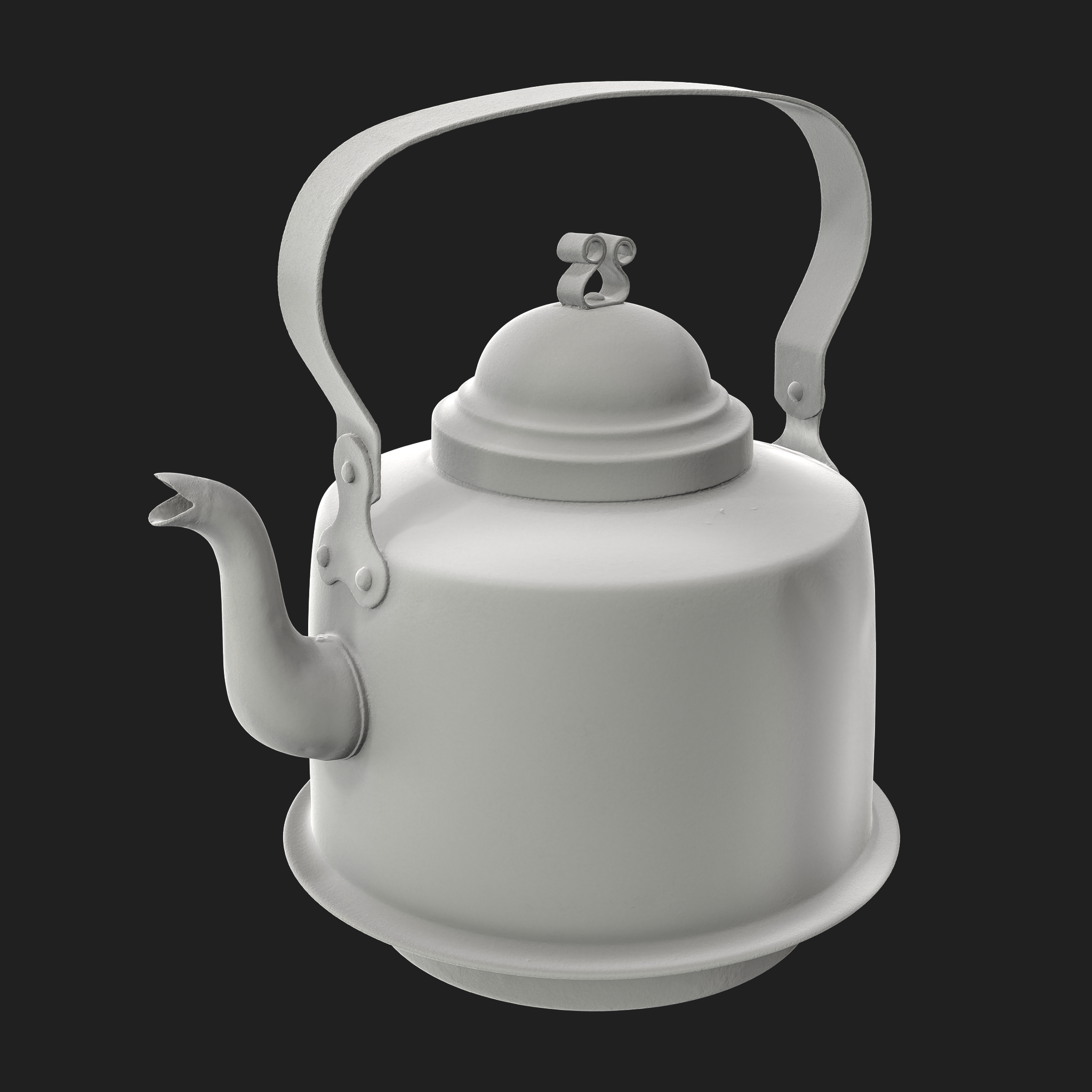 3D Copper Kettle clay